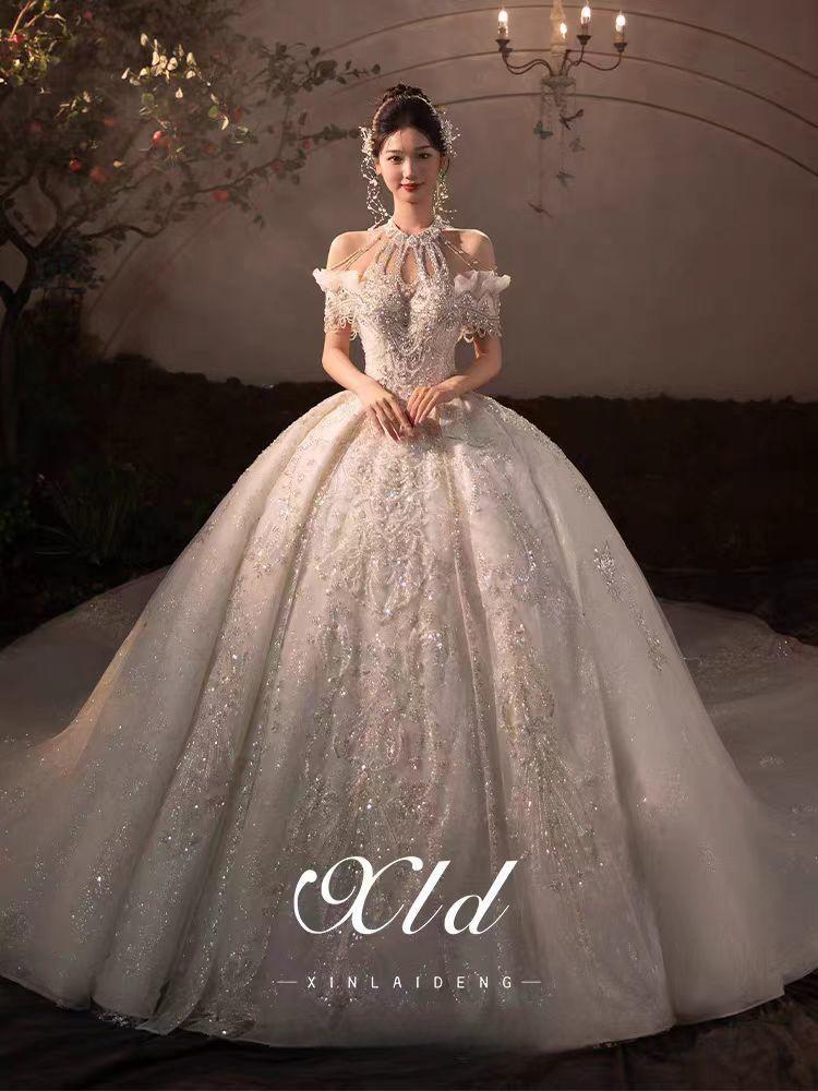 一字肩，仙女重工主纱