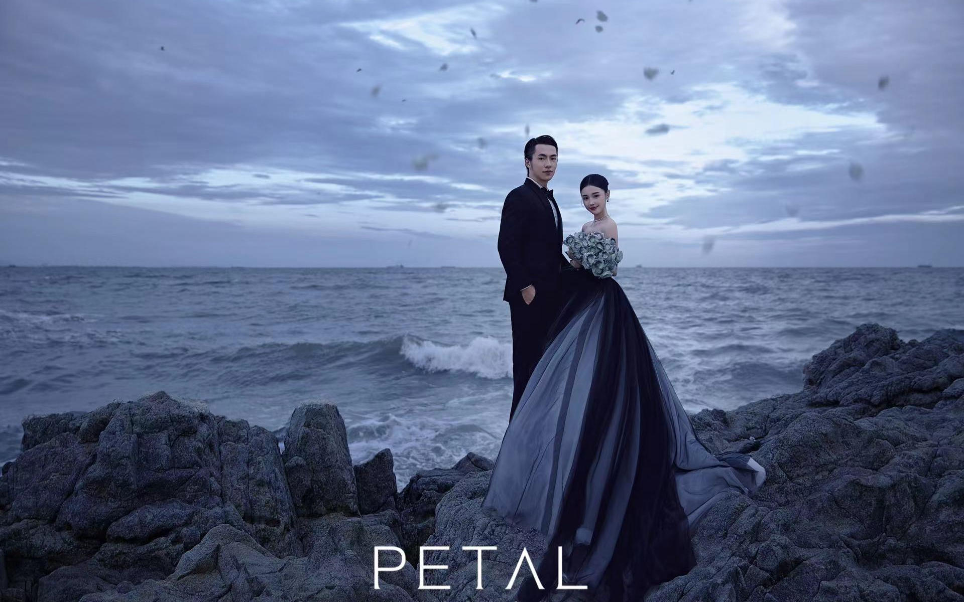 花瓣摄影•礁石婚纱照