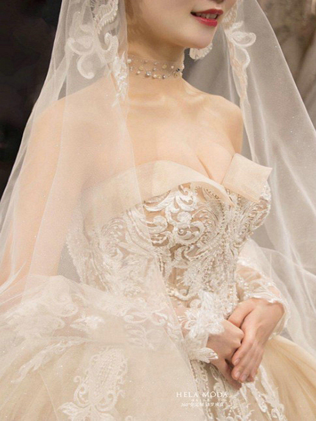 【量身定制】孕妇胖MM定制大尺码全新婚纱秀禾租售