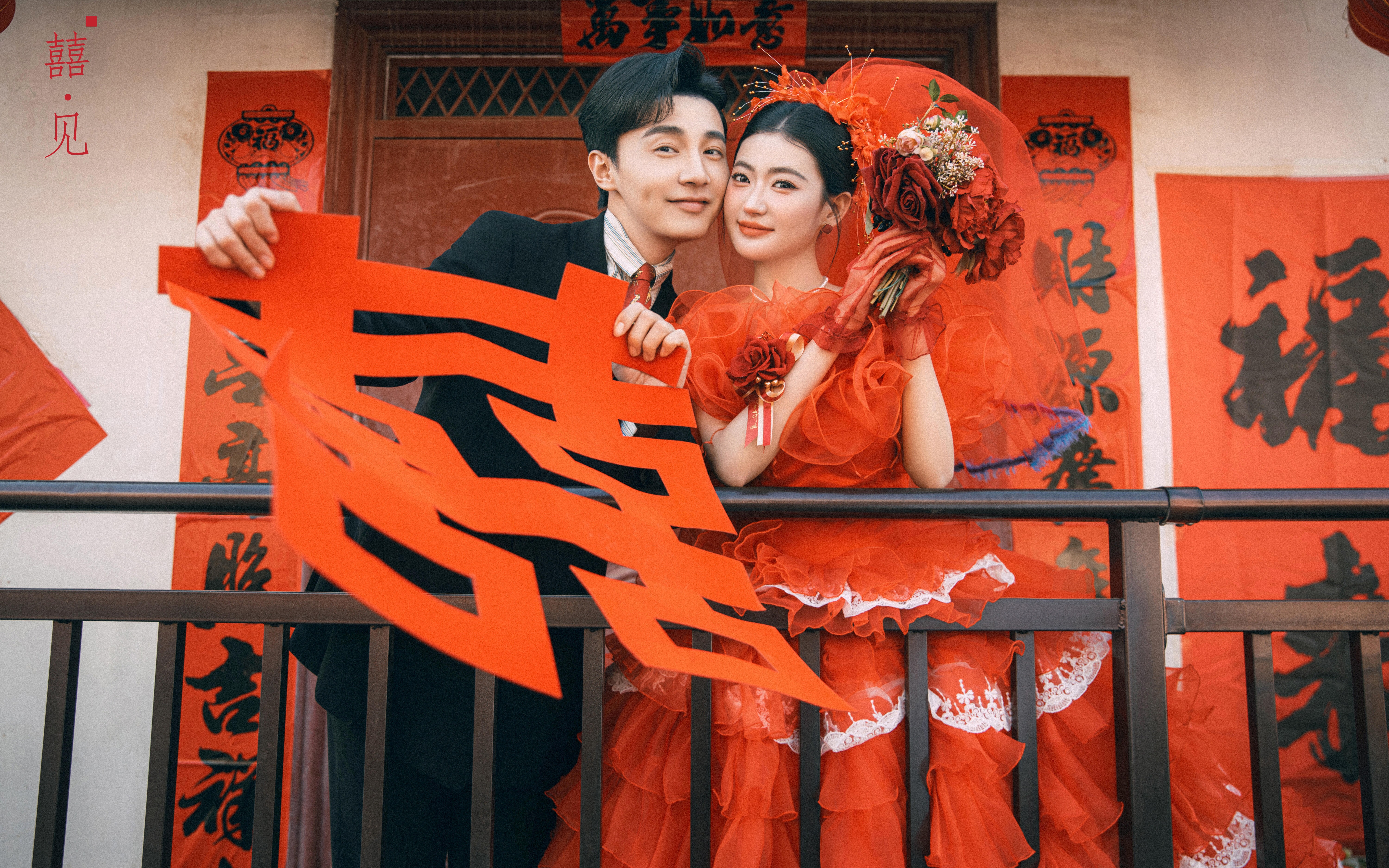 港风复古婚纱照