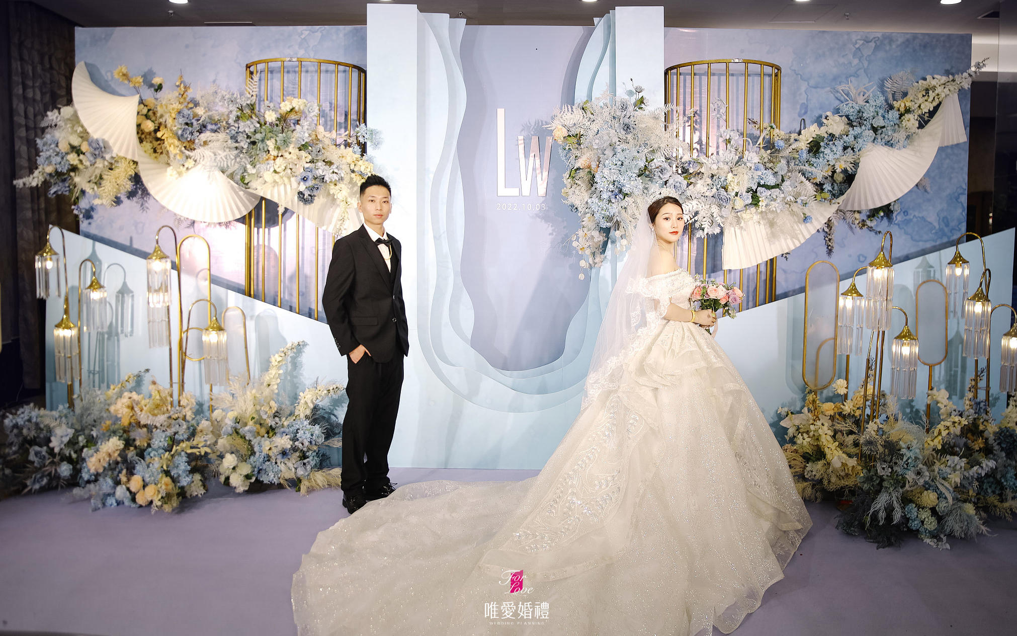 【唯愛婚禮】雅景大酒家 | 純凈淡雅的藍(lán)白婚禮 
