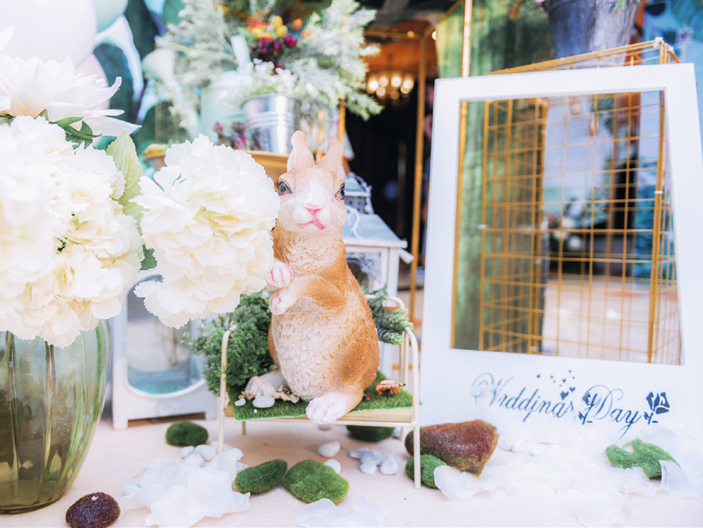 清新通透白绿婚礼   轻复古的小唯美