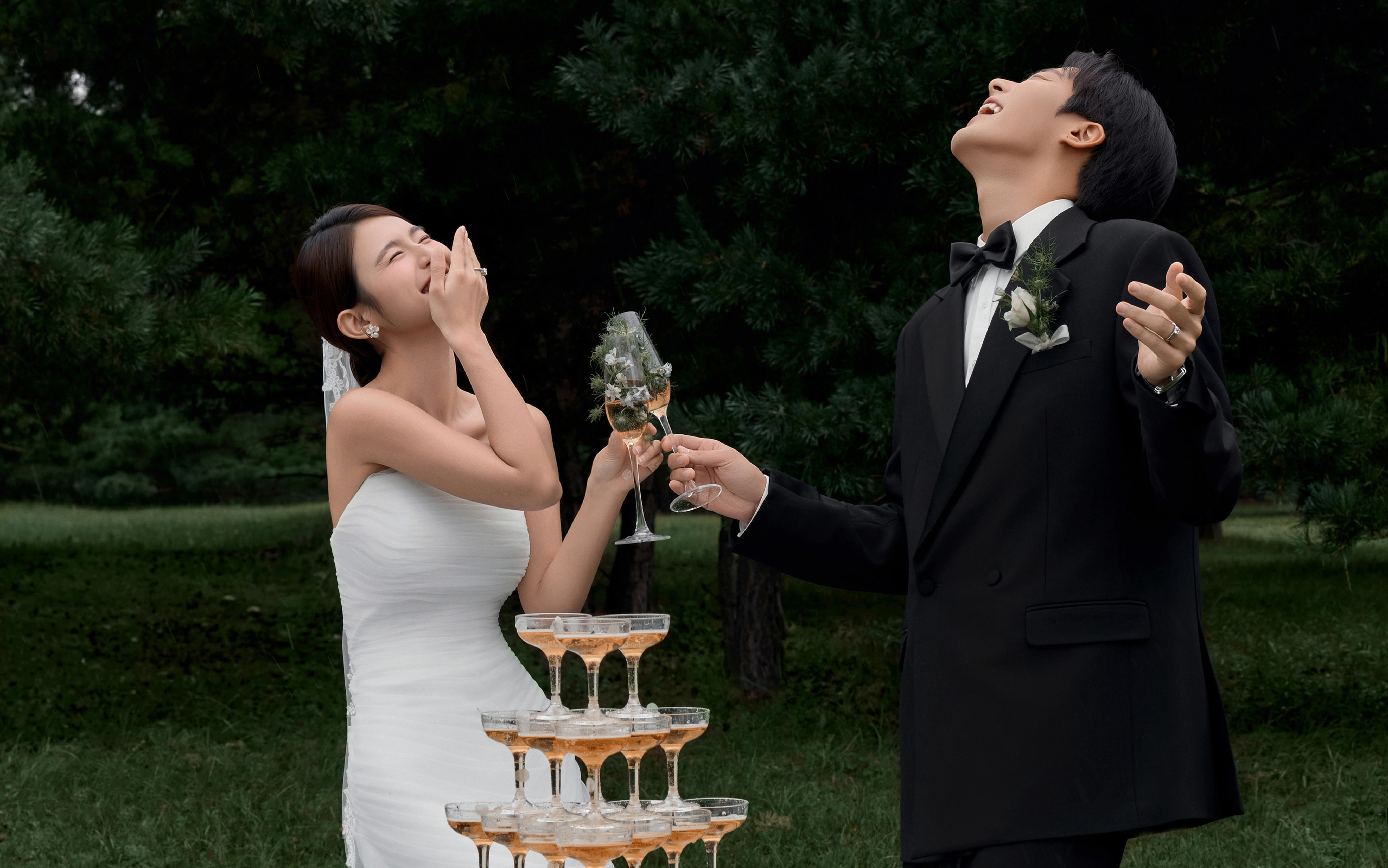 生命力 max，我的森系膠片婚紗照也太絕了~