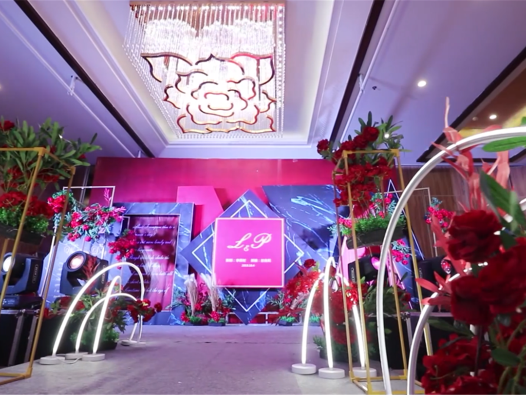 前世有约全聚德黑红大理石花纹新中式婚礼