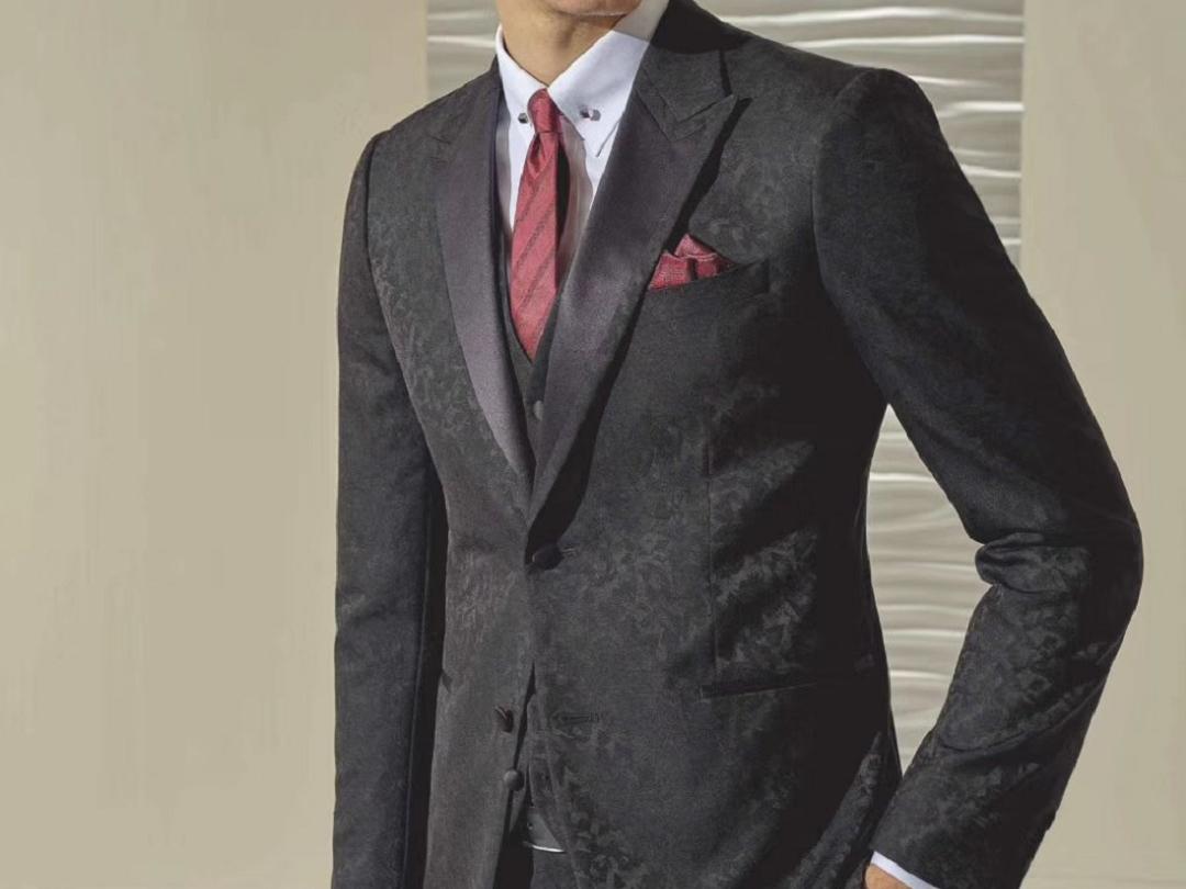 【从头到脚】新郎定制西服+领带+衬衫+皮鞋