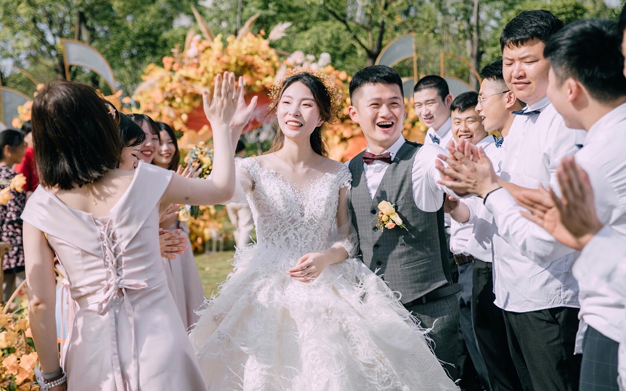 （今生缘婚礼）橙色户外婚礼