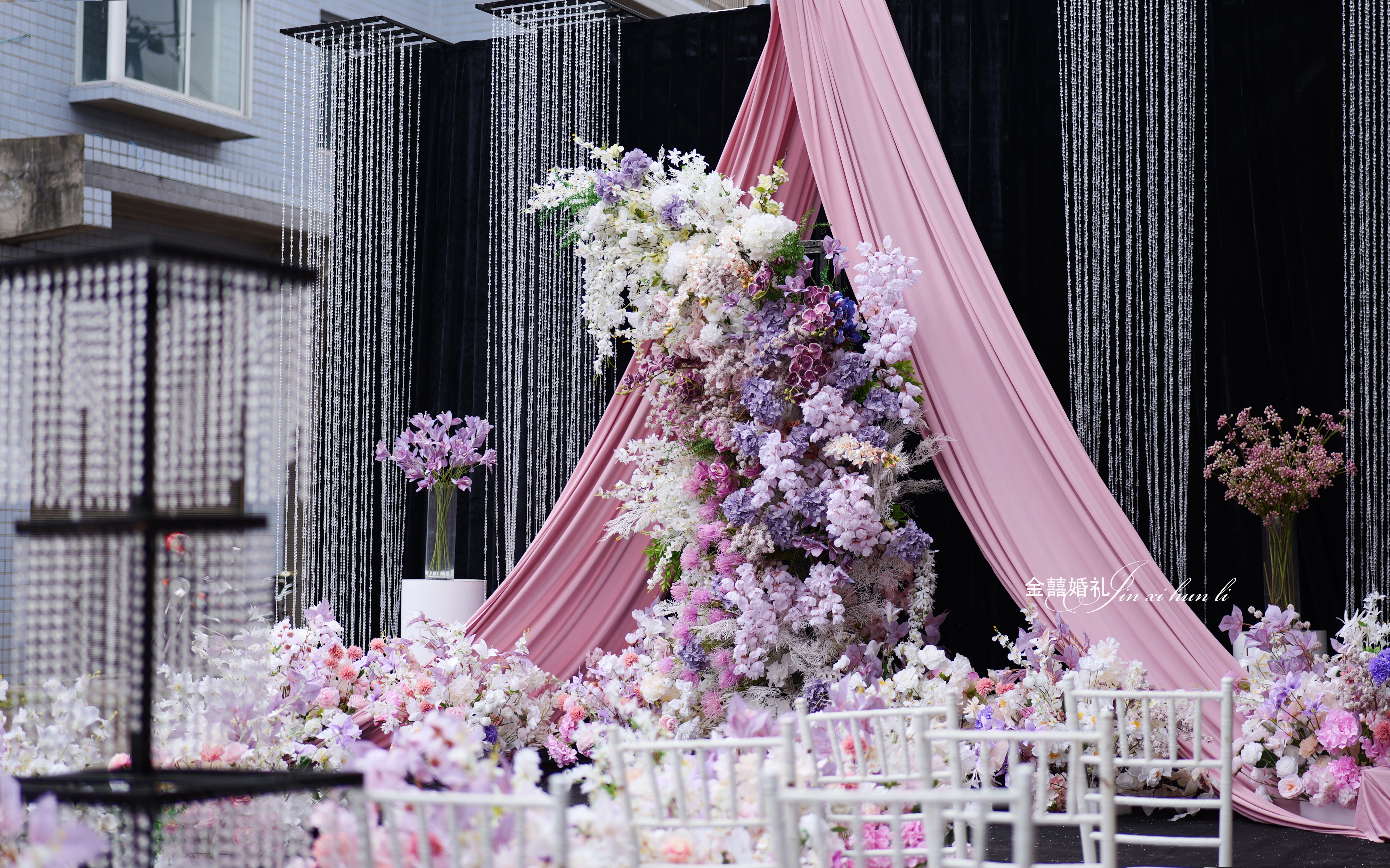 金囍婚礼 、粉紫色婚礼