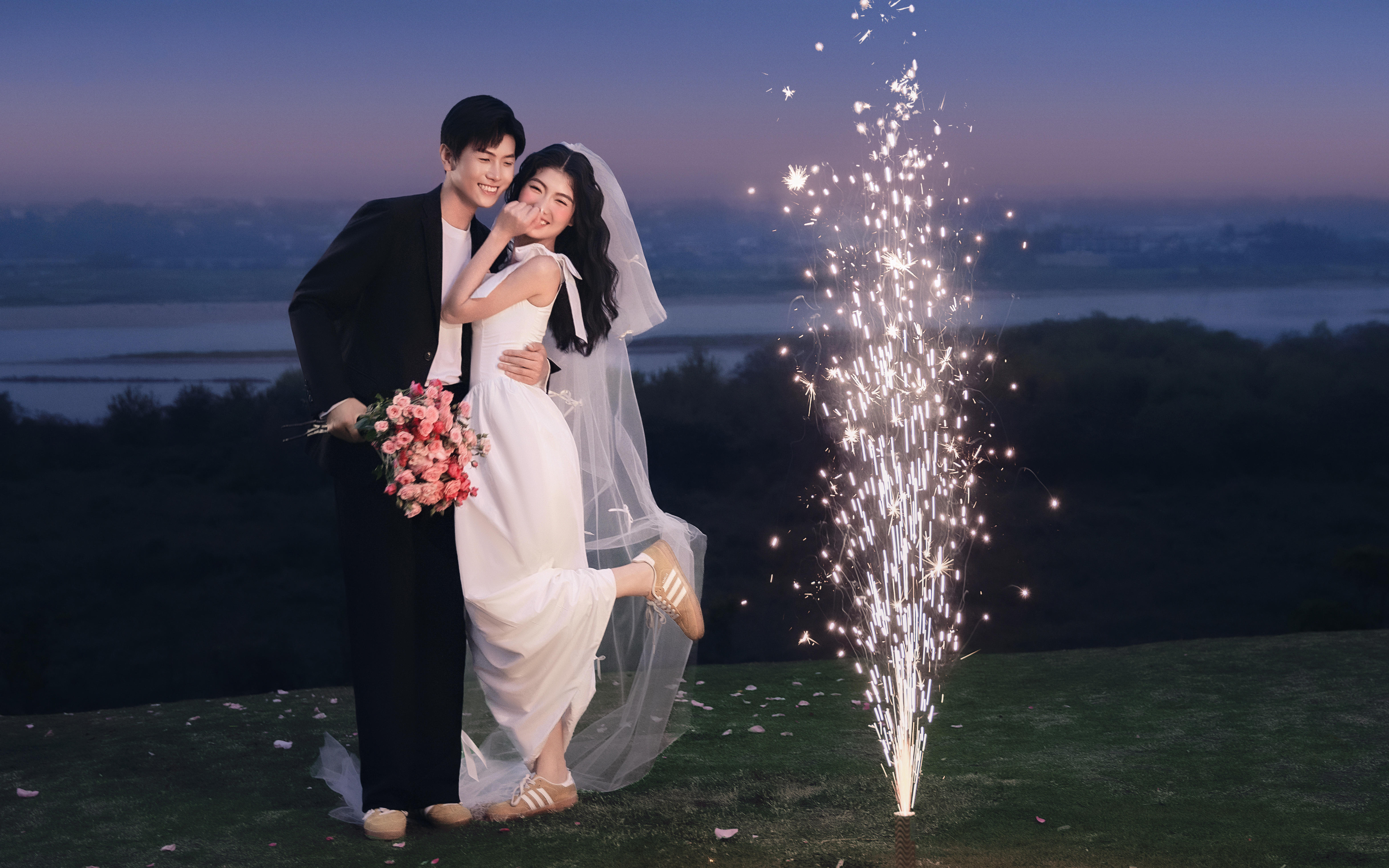 夜景婚纱照