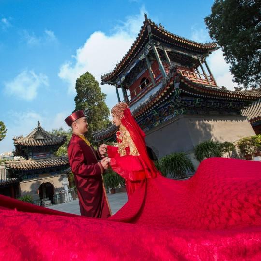 市区单外景拍摄  穆斯林婚纱摄影 回族婚纱摄影