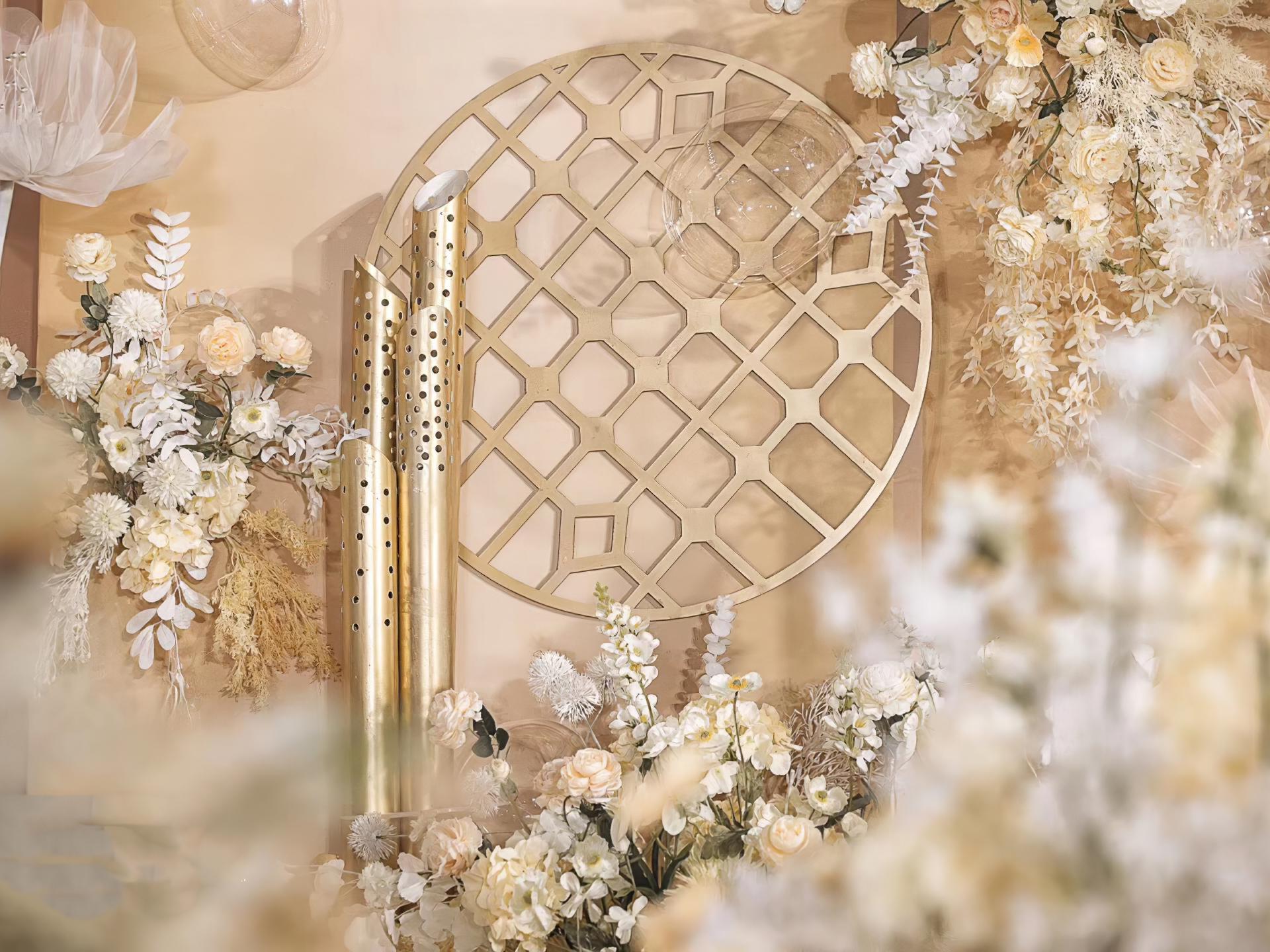 《壹合婚礼》时尚香槟色 | 纯布置价格