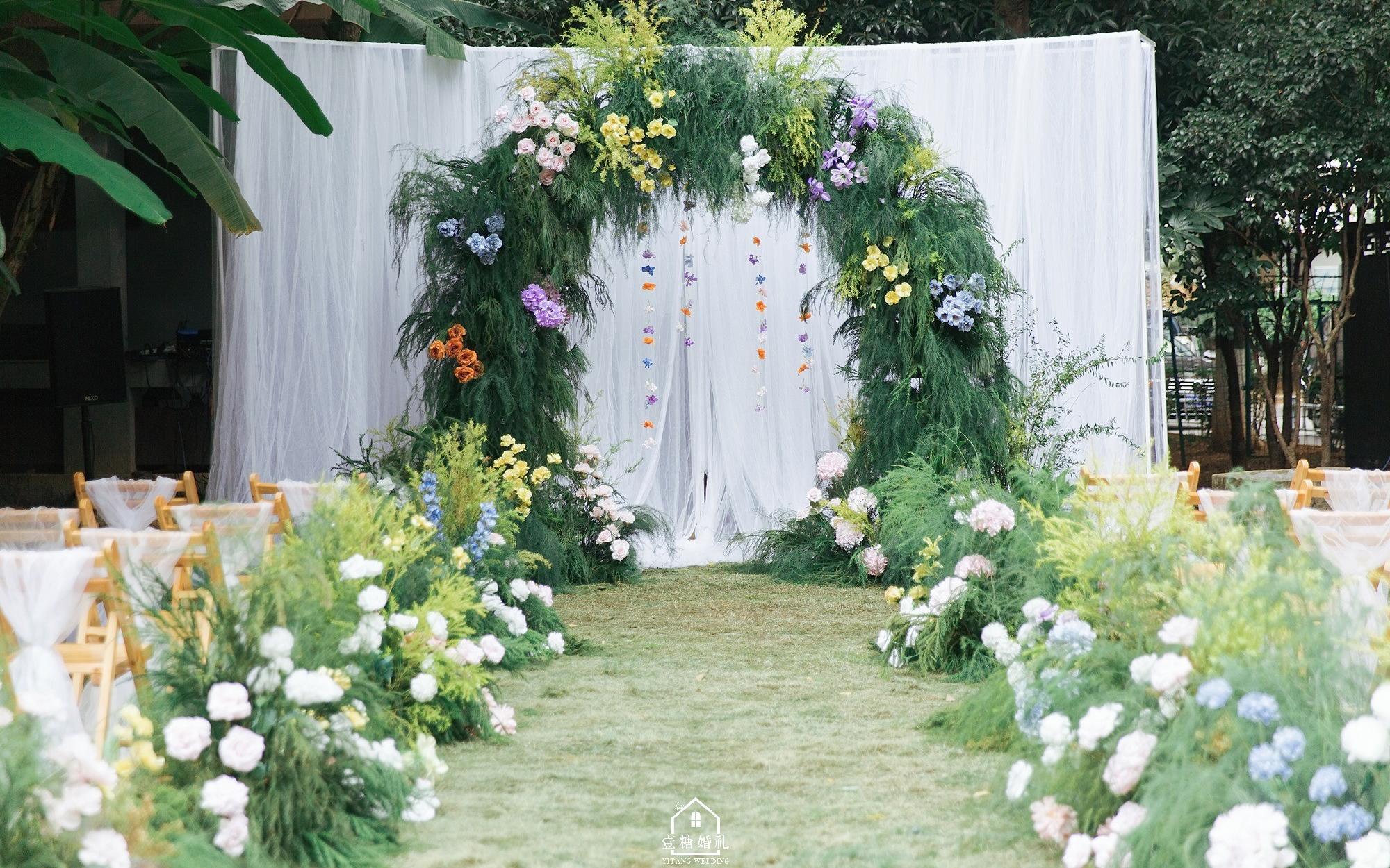 小清新花园风户外简约婚礼 蓉园6号