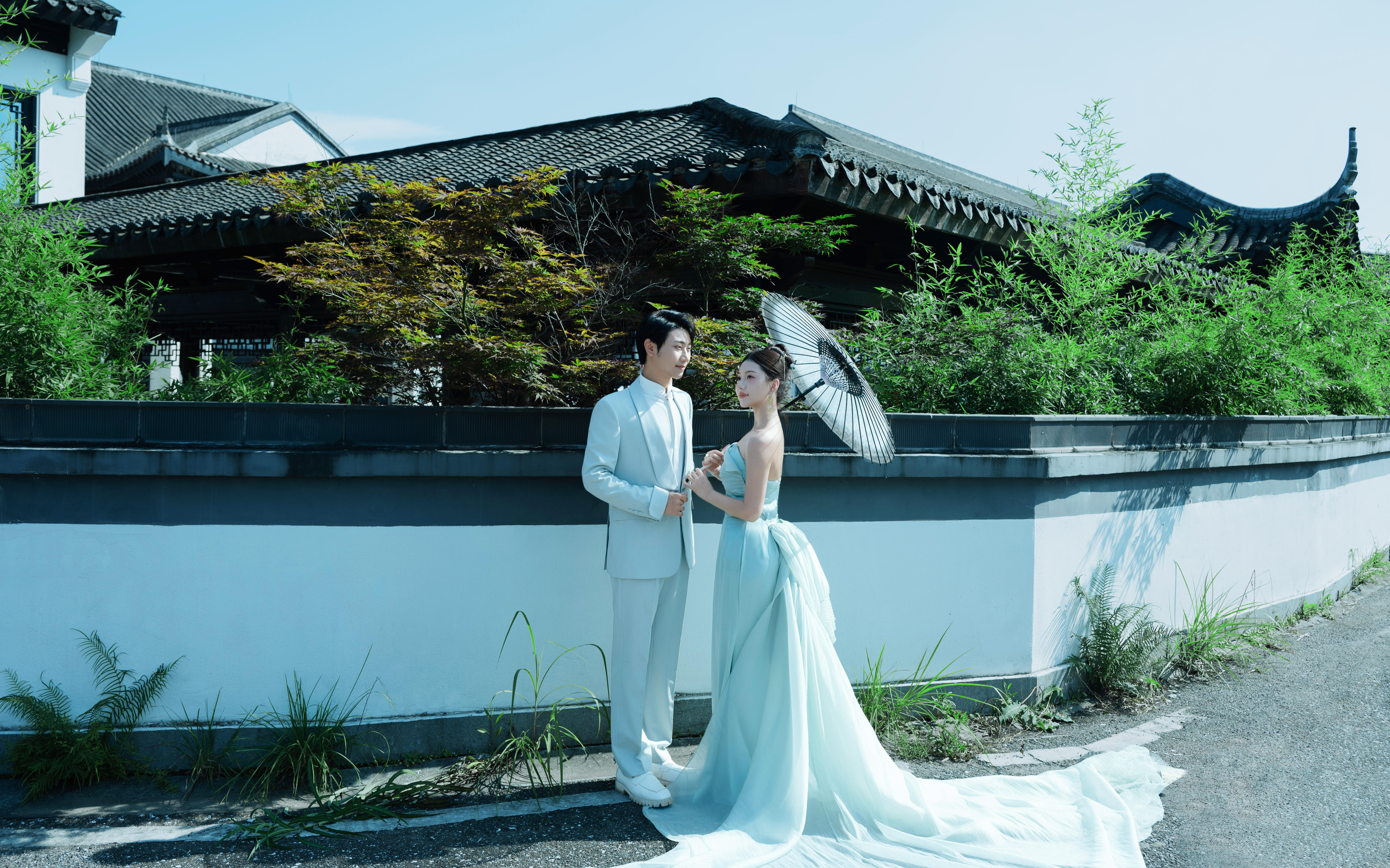 诗意山水间🍃新中式园林婚纱照