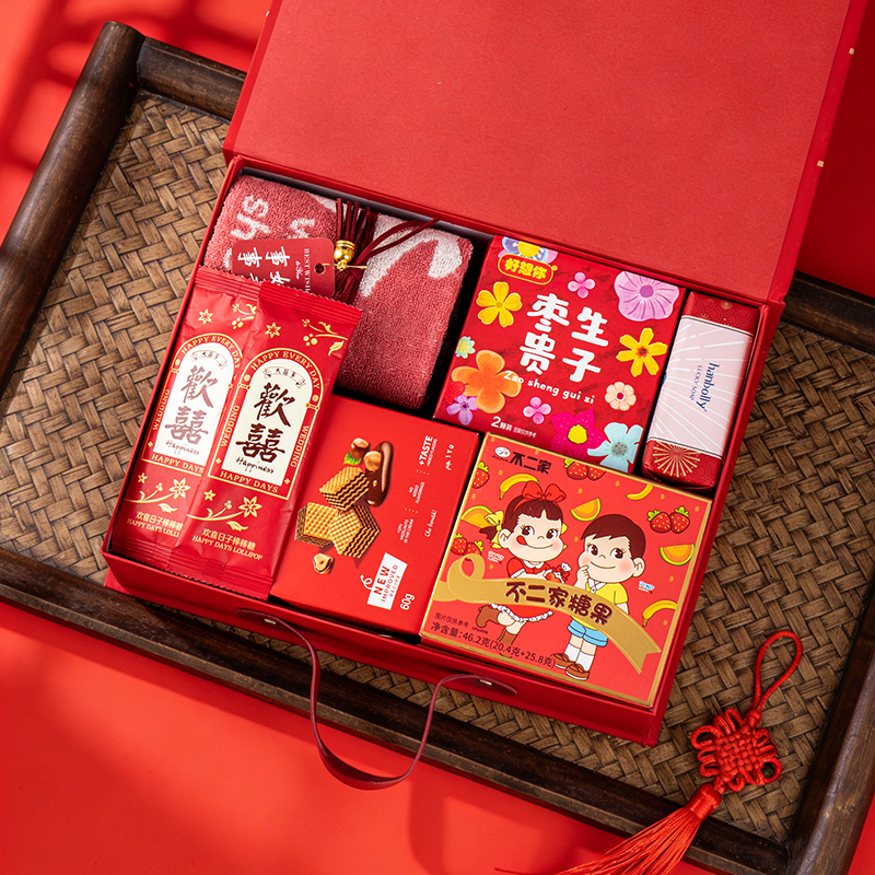 中式吾家有喜伴手礼 男女结婚宾客礼伴郎伴娘实用回礼