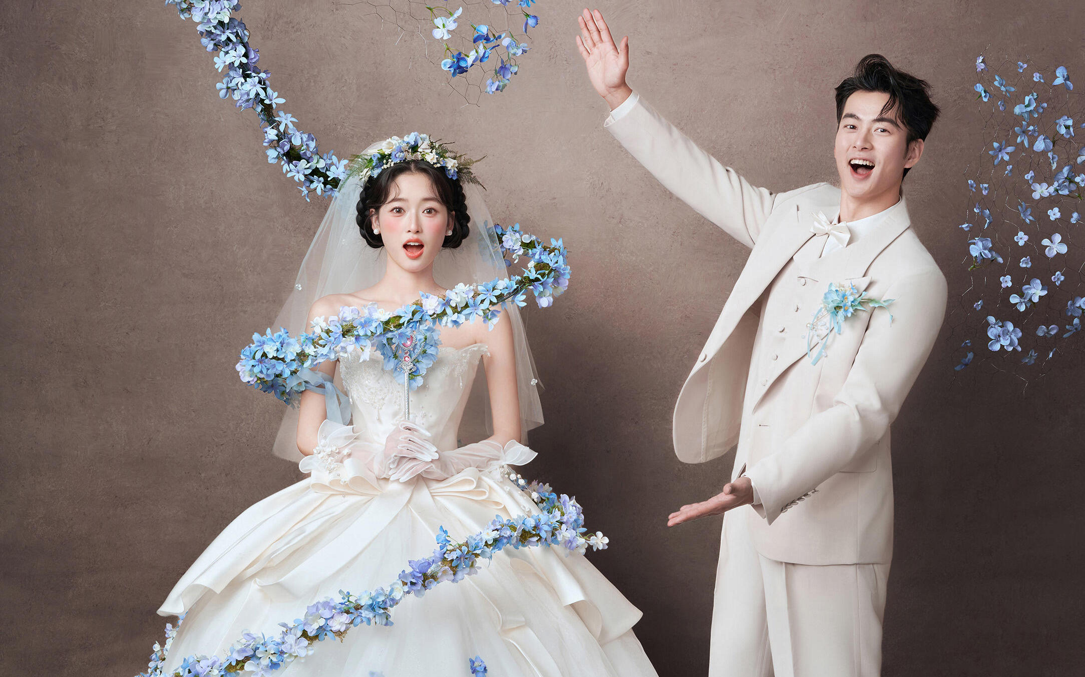 甜妹速來??超有生命力的主紗婚紗照太戳我啦