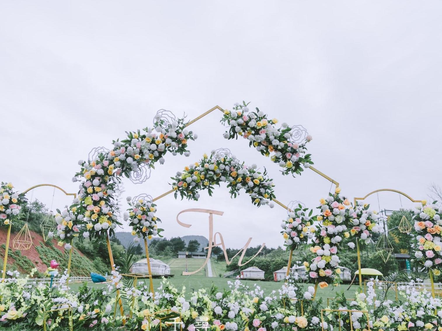 千寻婚礼【永结同心】小清新大气户外婚礼