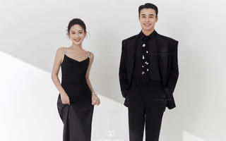 审美提升✔高级感爆棚的韩式极简风婚纱照
