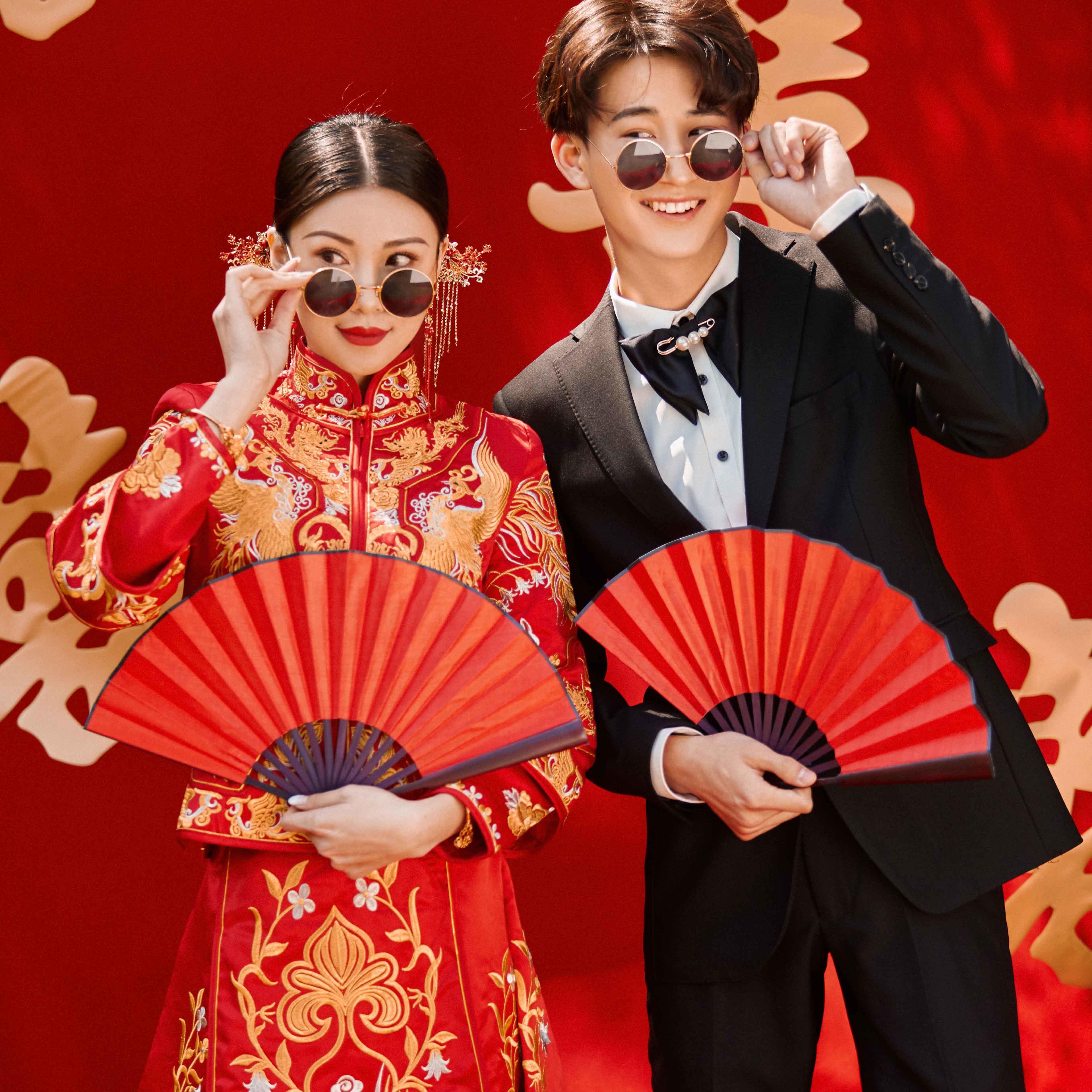 中國風(fēng)/秀禾服/古裝《婚紗照》底片全送