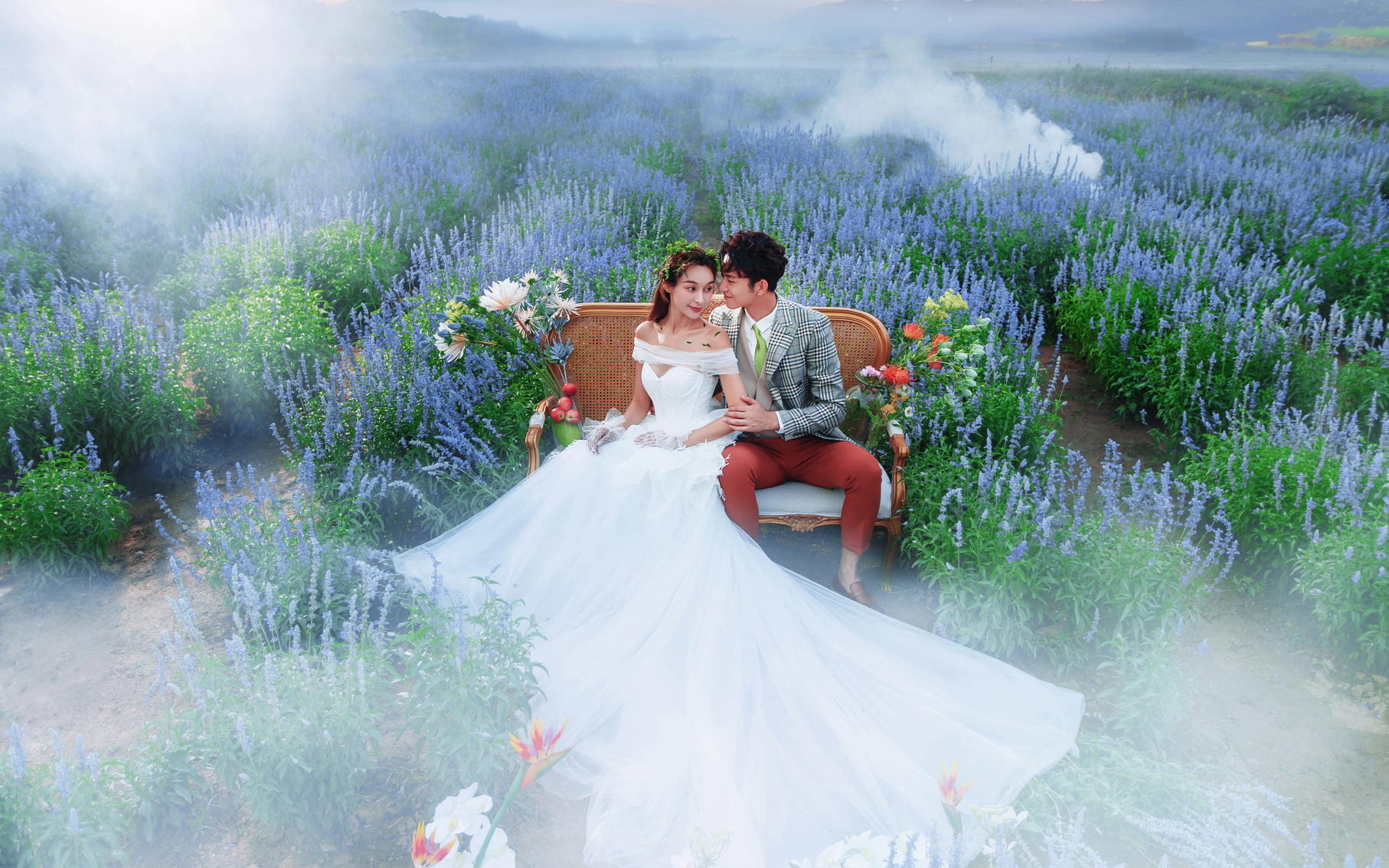 花海婚纱照+外景+底片全送