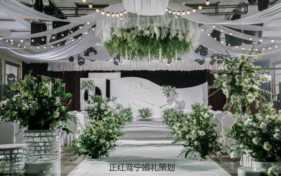 超高性價比 白綠色清新韓式婚禮
