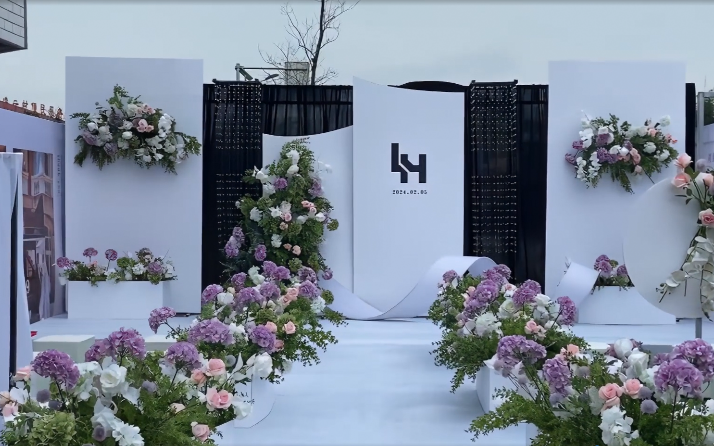 戶外庭院白色系韓式婚禮