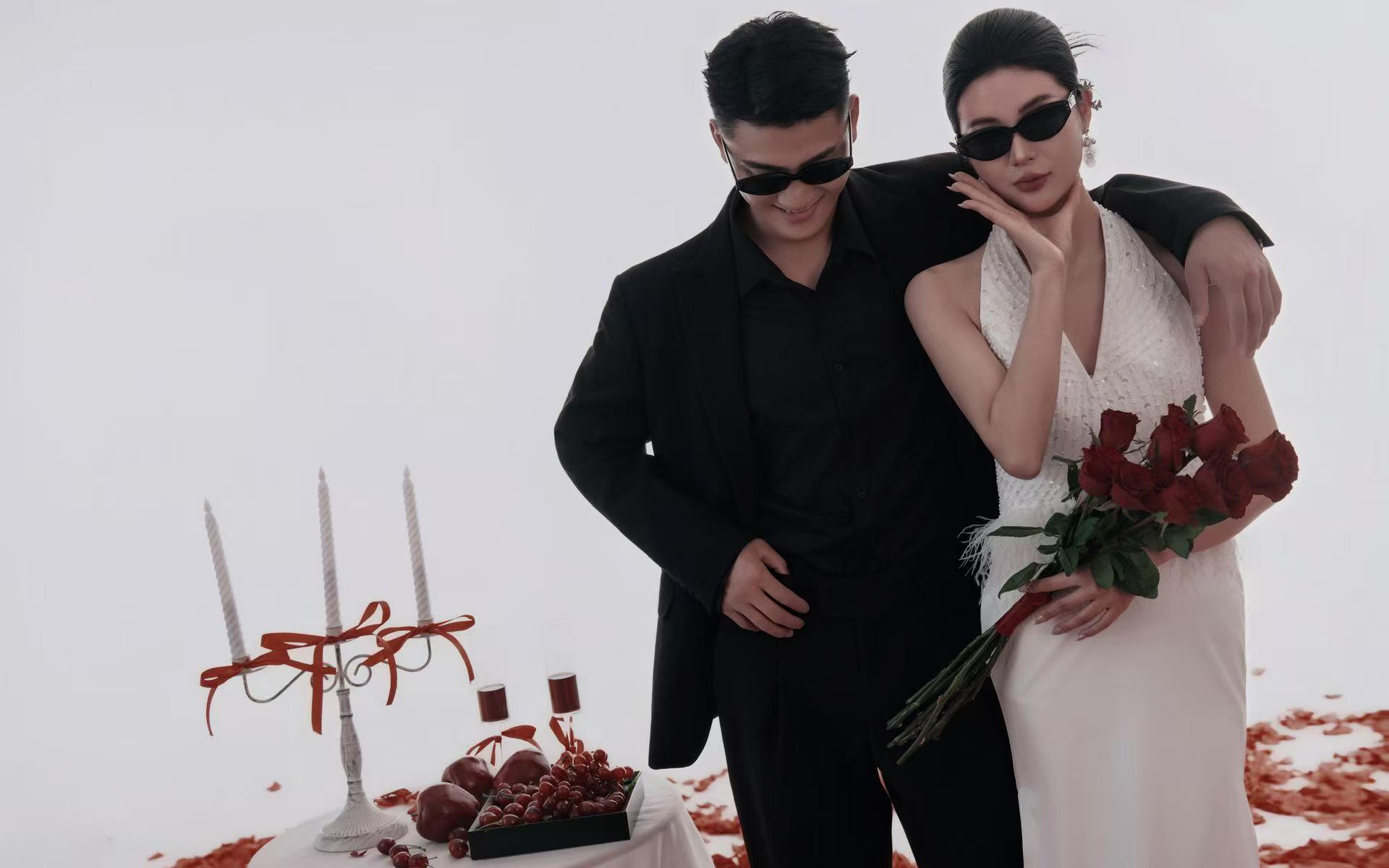 谁懂啊！黑红婚纱照才是氛围感天花板🔴⚫