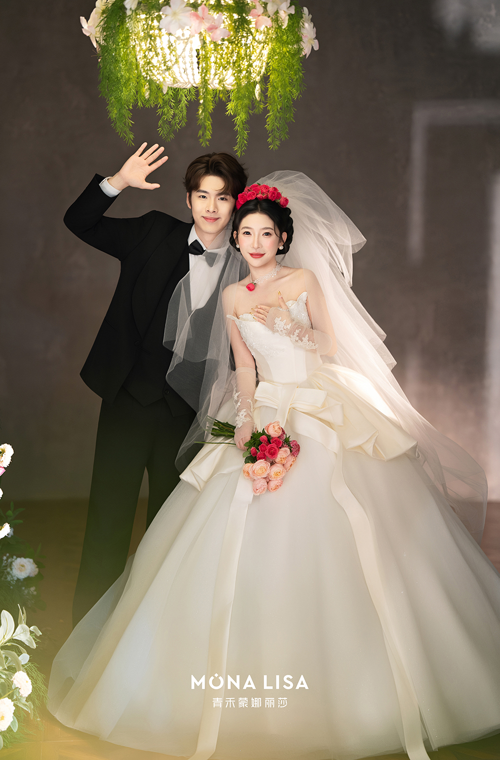 少女心爆棚的梦幻花海婚纱照｜高级与纯爱