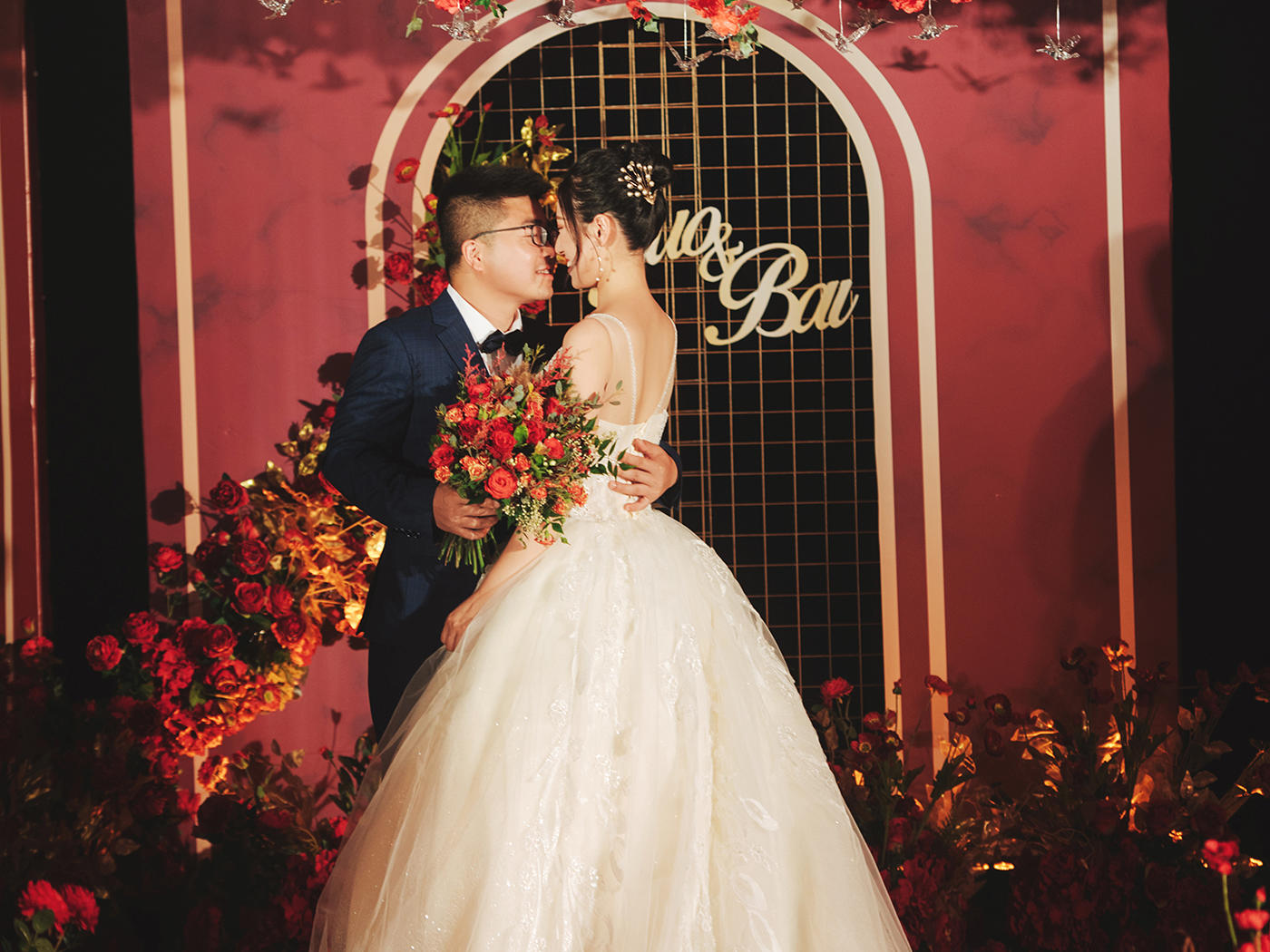 梵希·轻奢婚礼 #黑红金复古大气￥17800