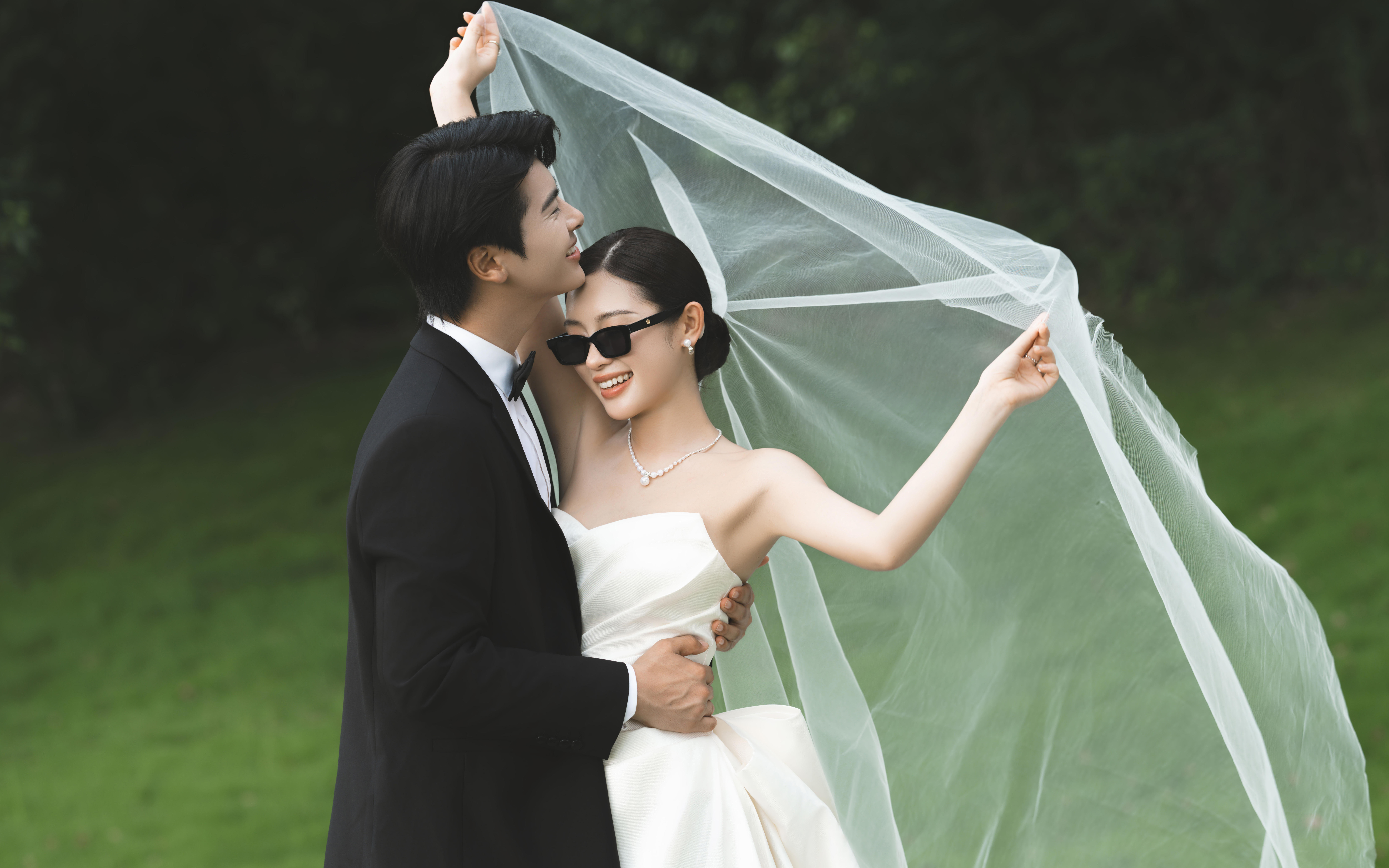 九江婚纱照❗️年轻人偏爱的森系草坪婚纱照