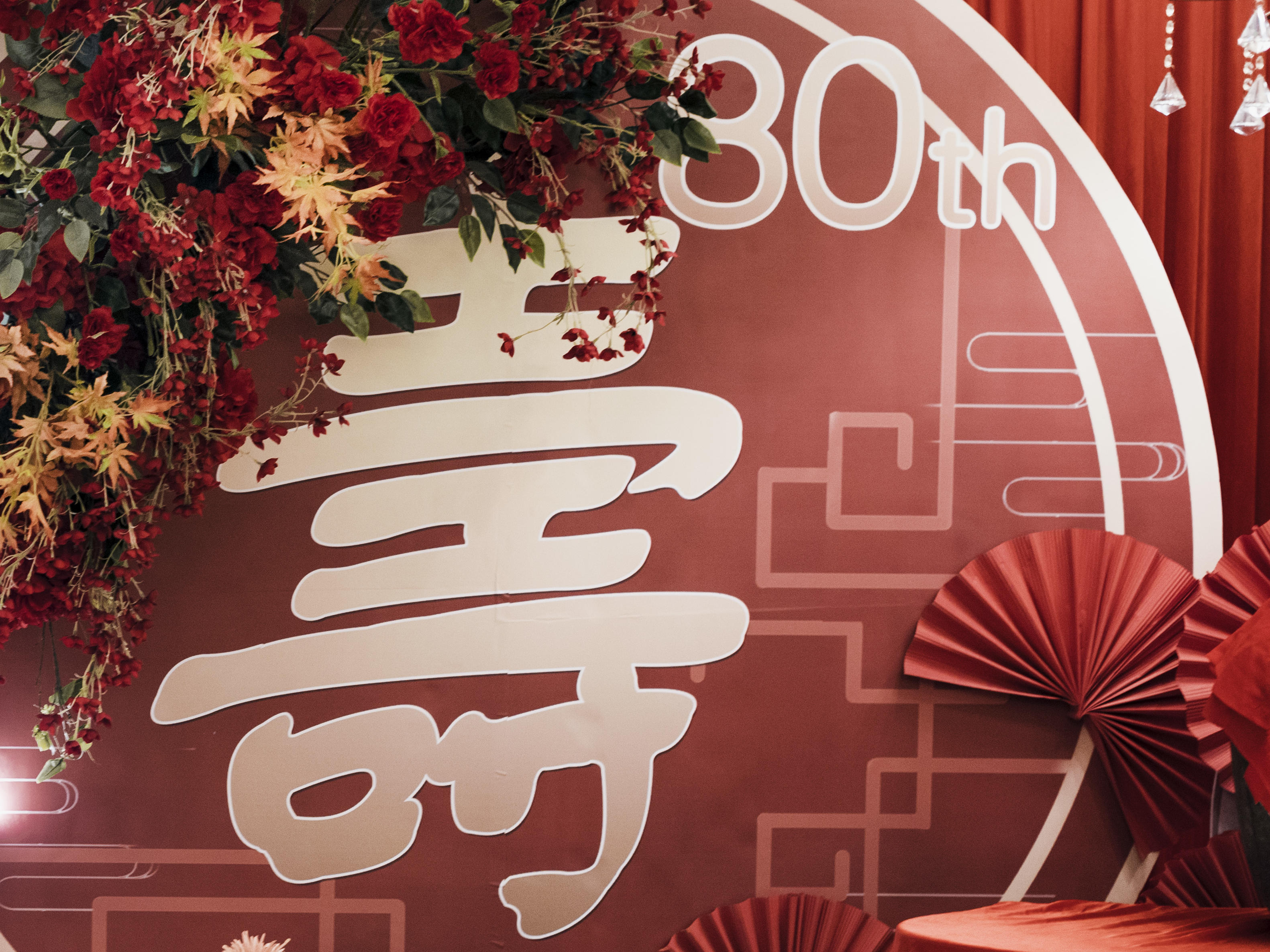 寿宴80大寿宴百日宴中国风复古简约清新生日宴聚会