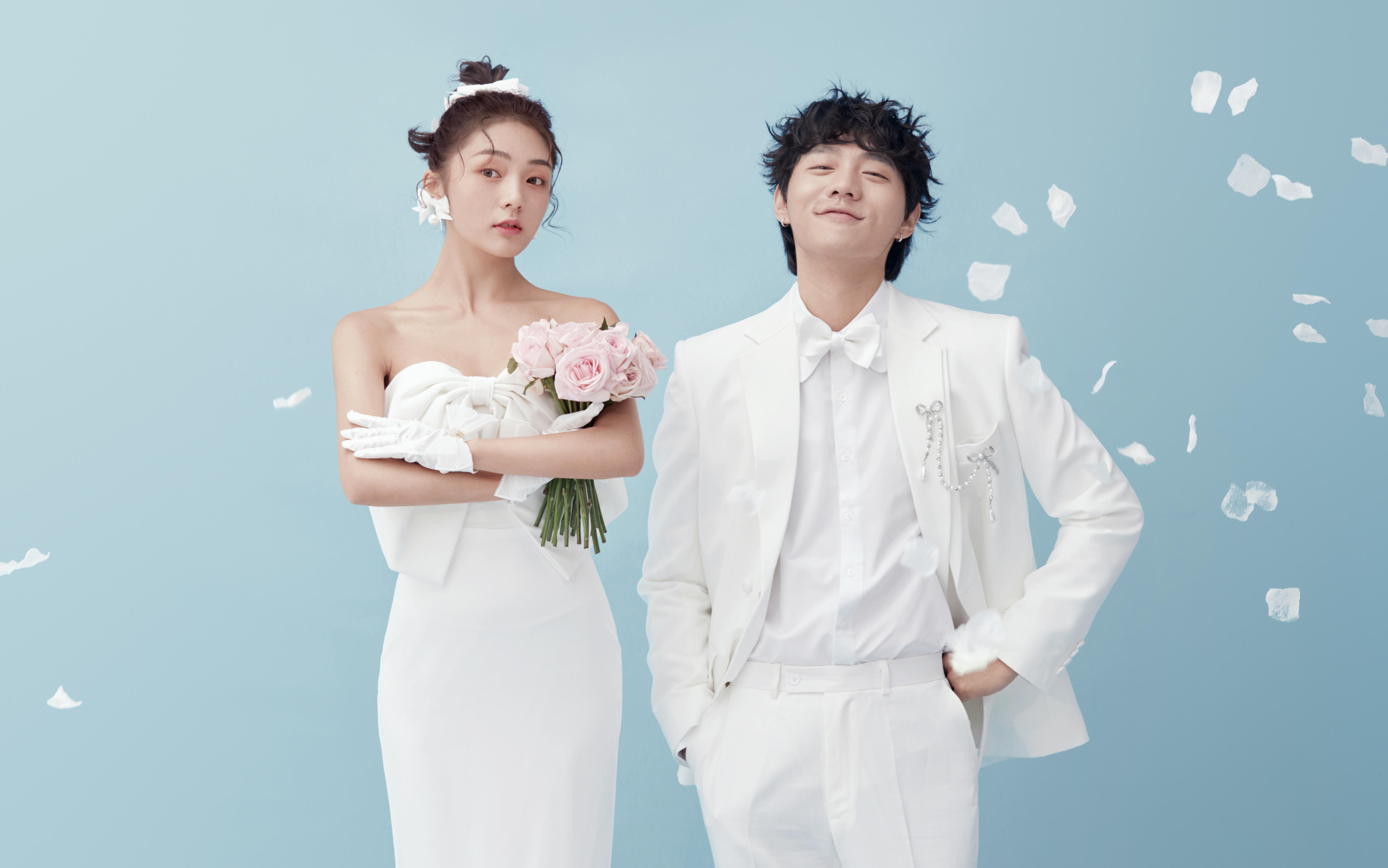 芊诺婚纱摄影——韩系清新婚照，纯色浪漫主场