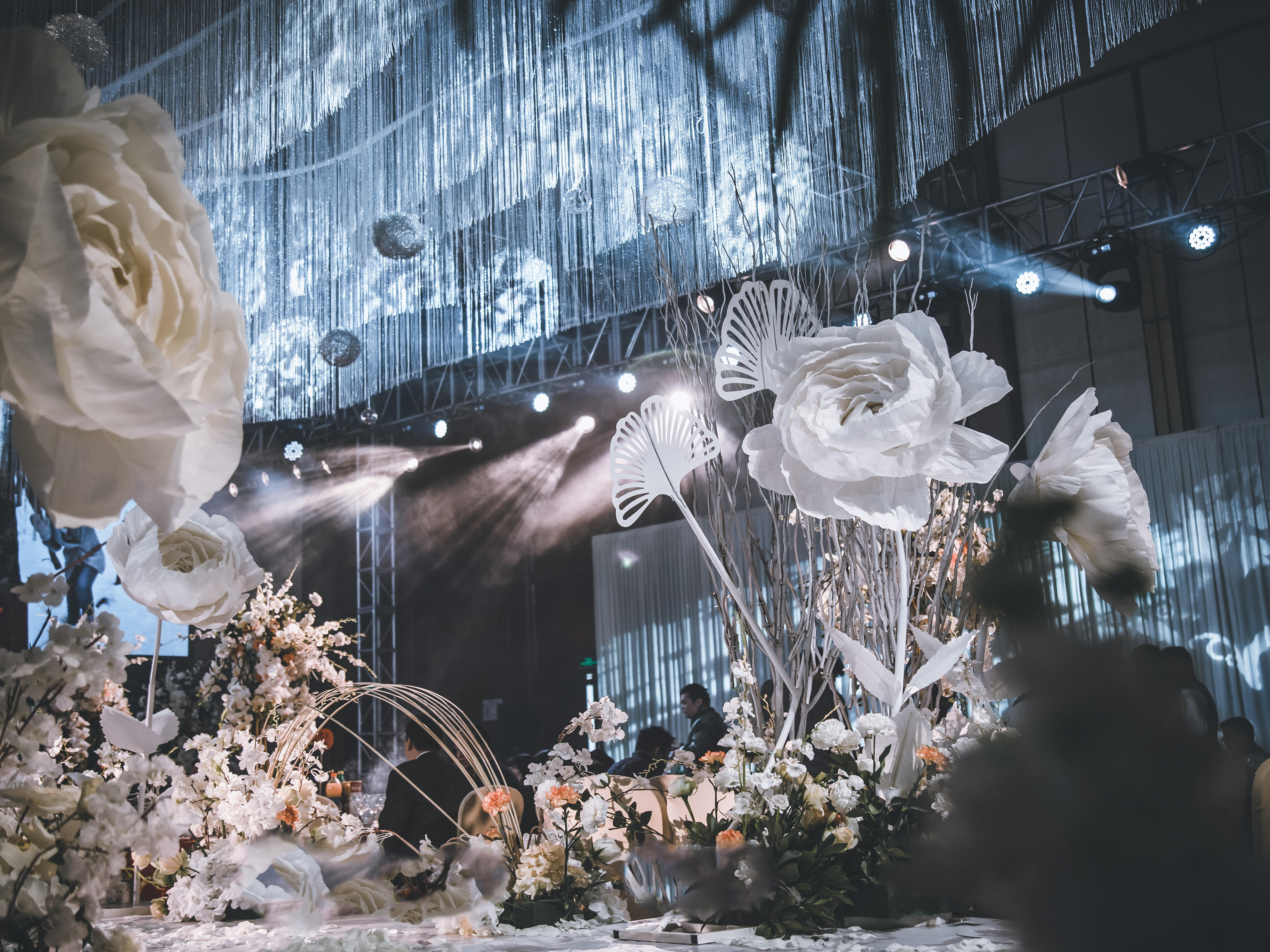 2019蓝金色大气婚礼布置