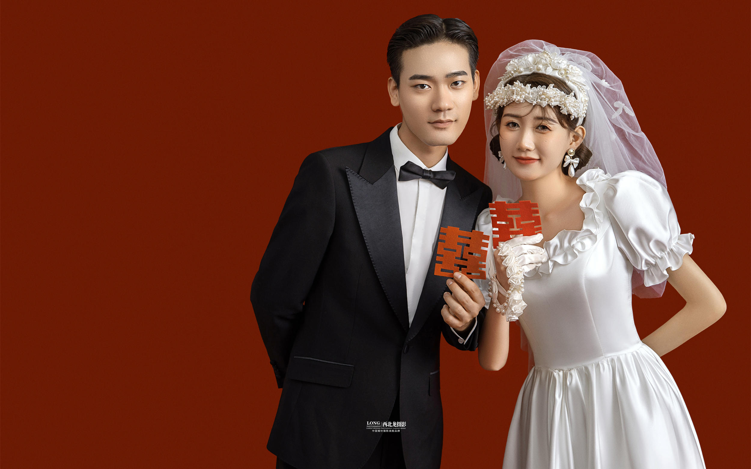 好甜❣️期待已久的红底婚纱照真的好甜