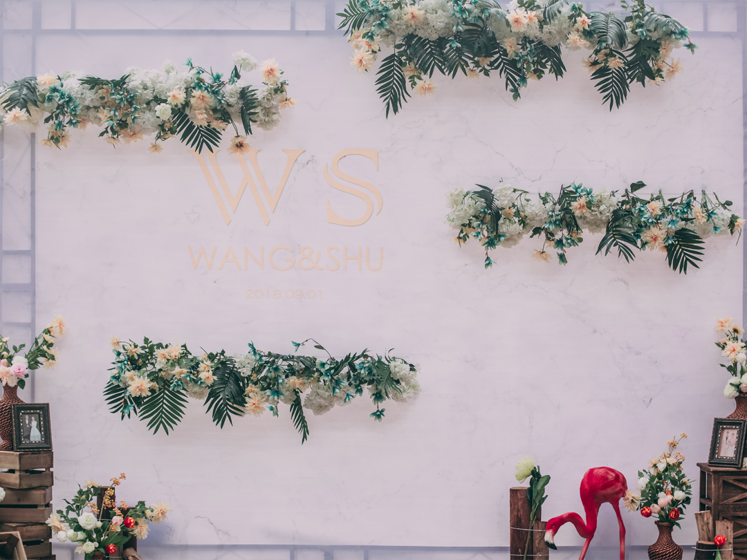 【恒美】ins风火烈鸟户外小清新婚礼|圣和府邸