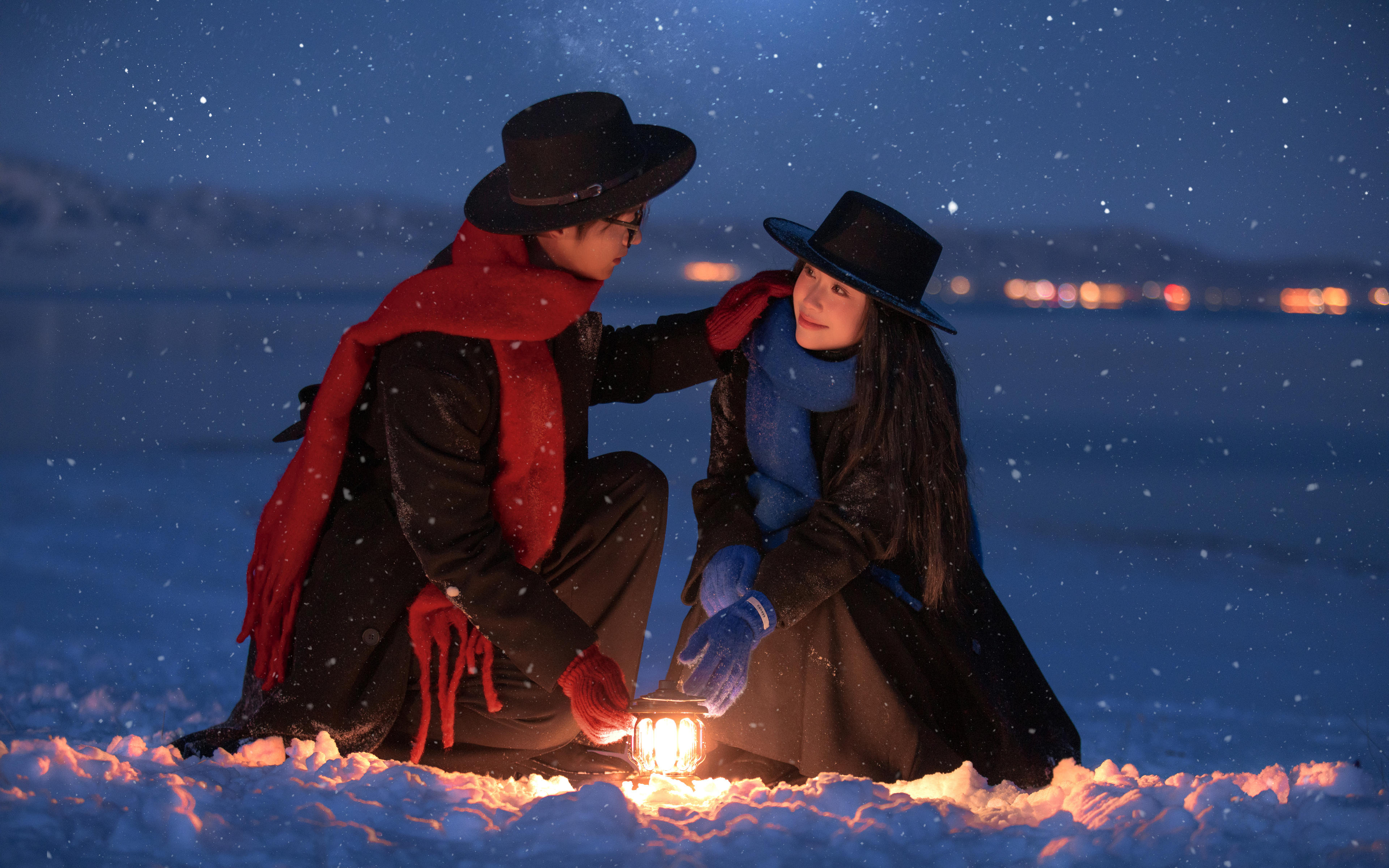 把星空雪地拍成童话婚纱照谁懂啊✨