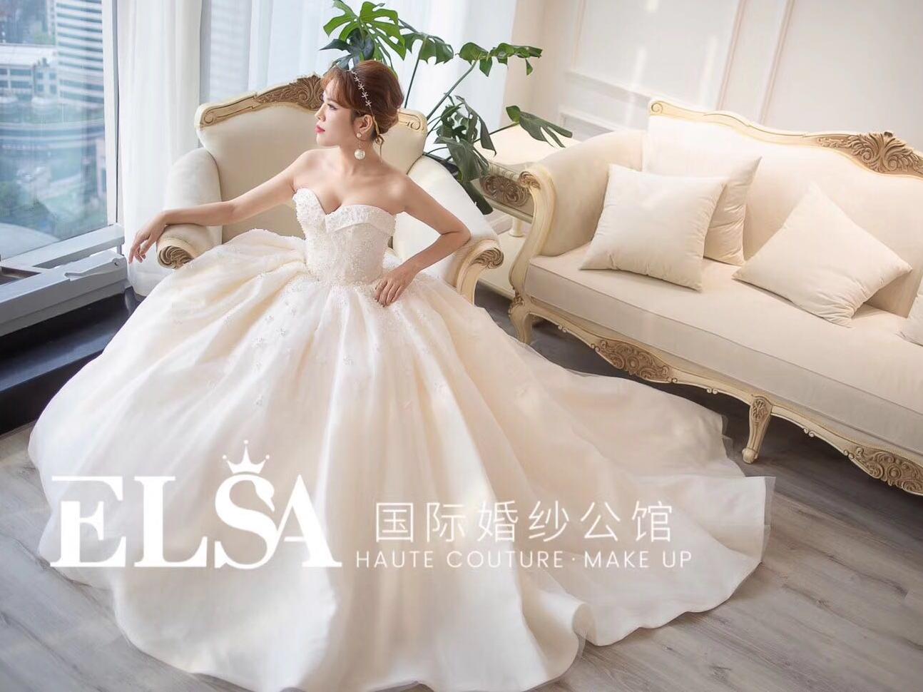 ELSA爱诺系列婚纱礼服三件套（店内实拍）