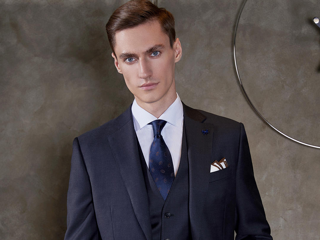 国产羊毛混纺面料轻奢 系列西服六件套