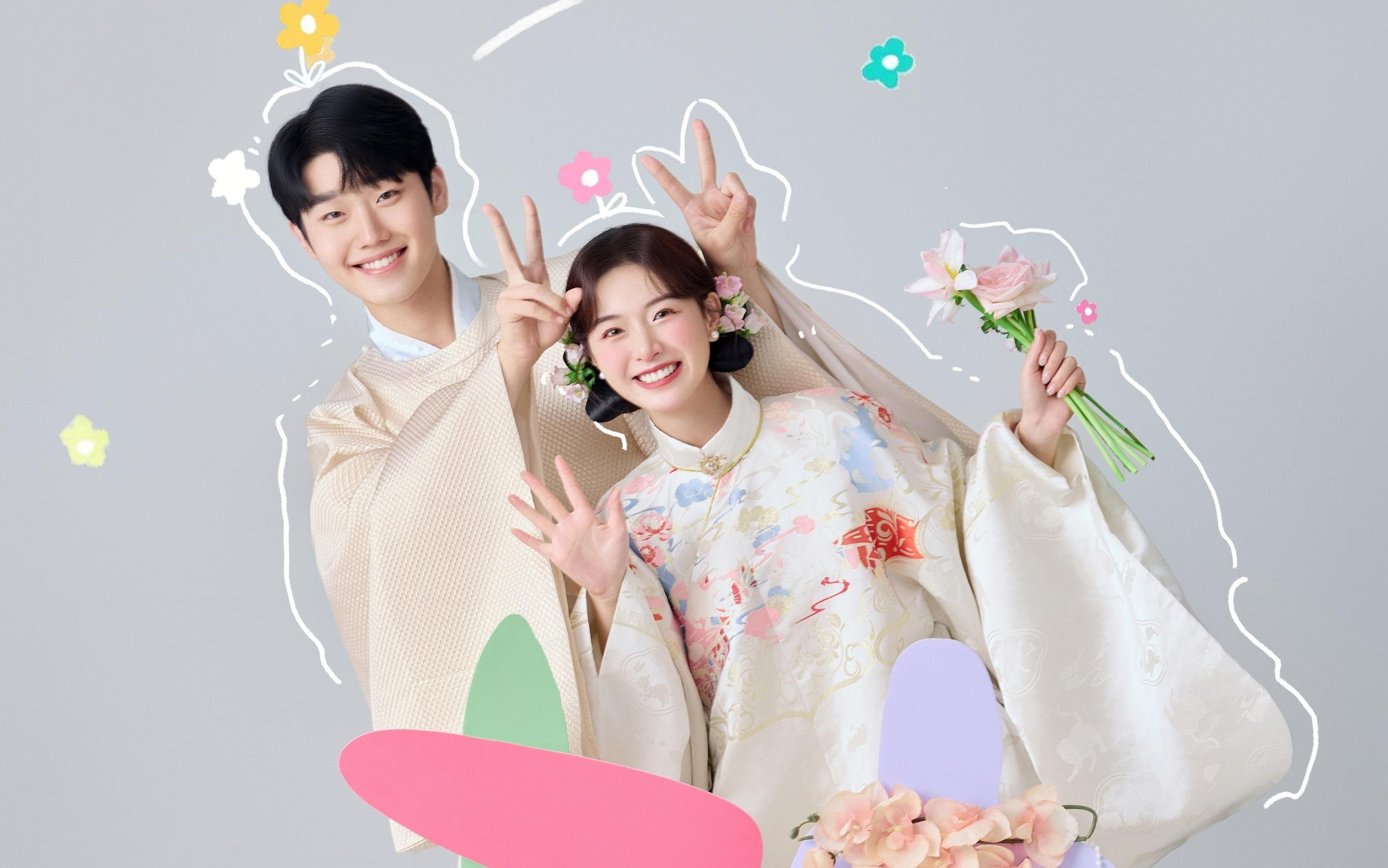 中式浪漫+元?dú)馓鹈?，這組婚紗照直接美到心巴上