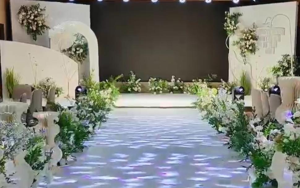 【仟禧婚禮策劃】LED屏白綠色婚禮