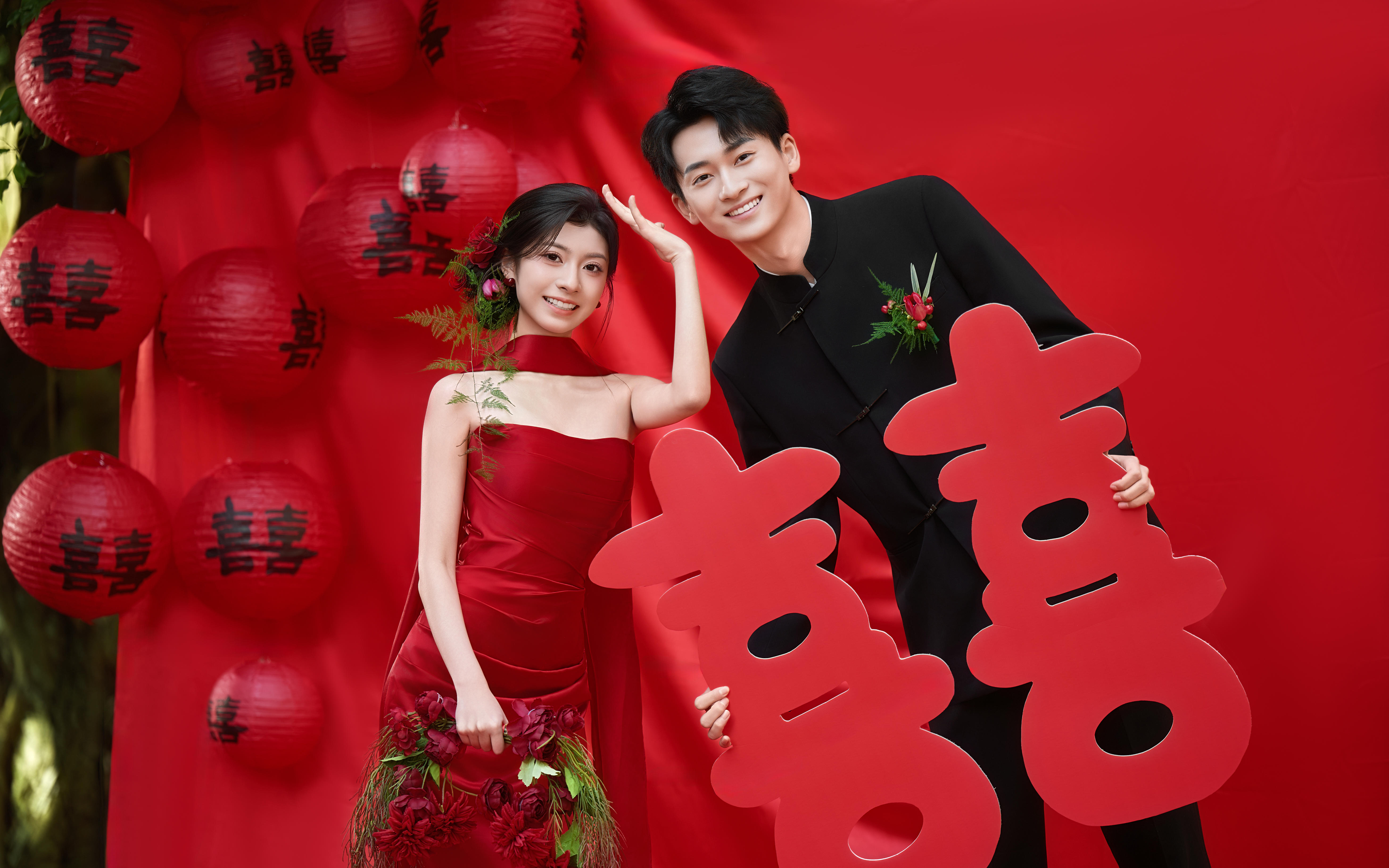 囍字当头❤️ 新中式喜嫁婚纱照喜庆又出片