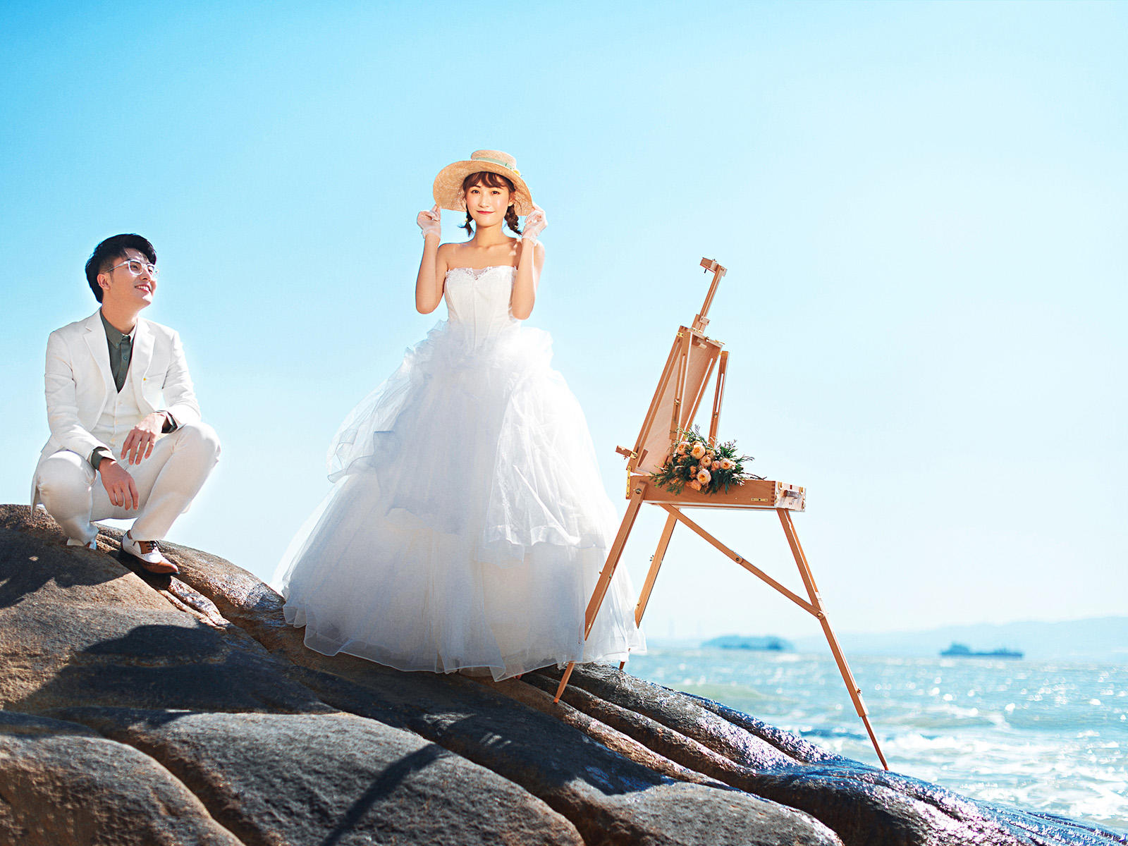 飞机婚纱照_婚纱照图片唯美(2)