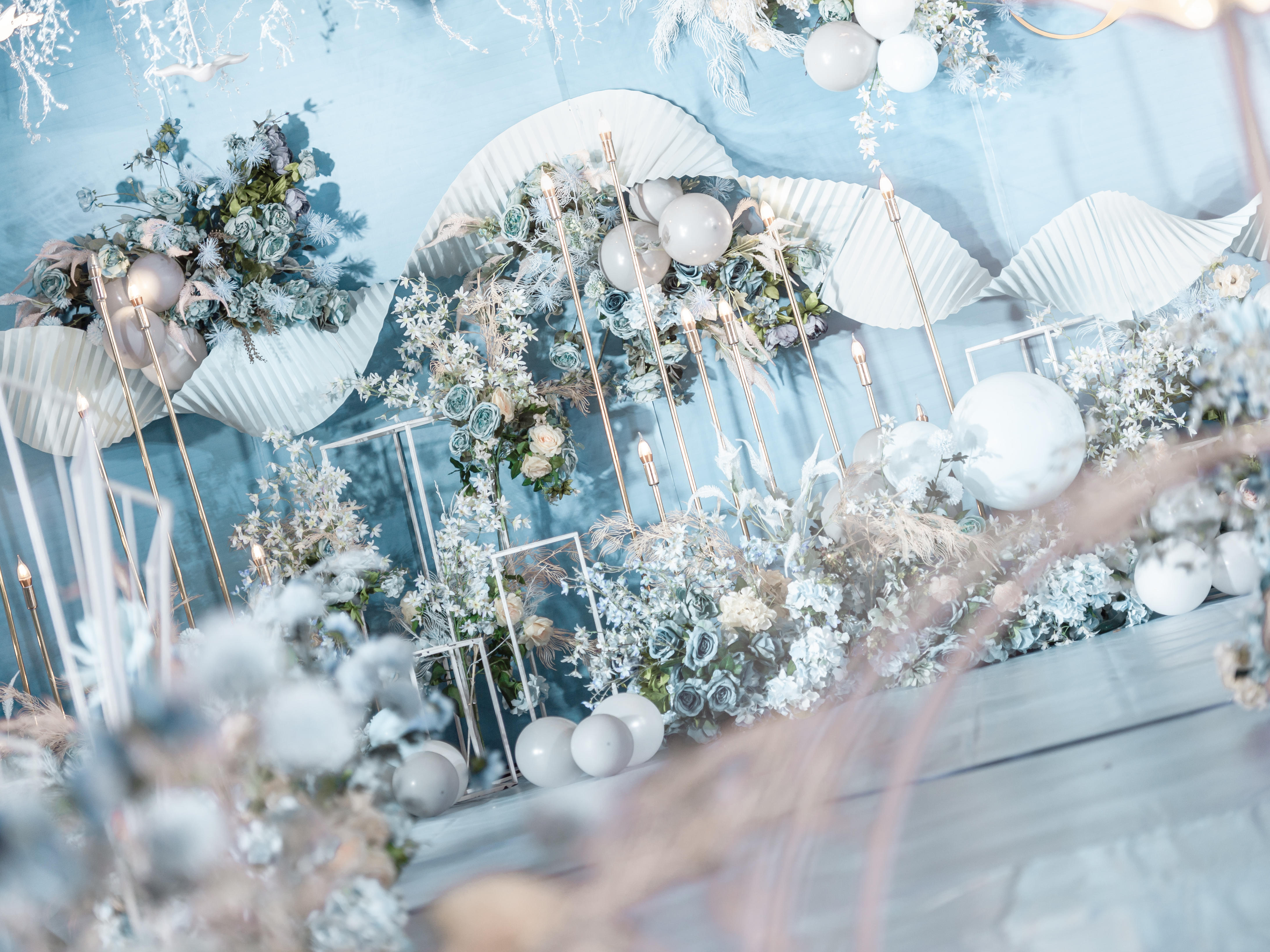 水彩晨光 | 清澈透明蓝色婚礼