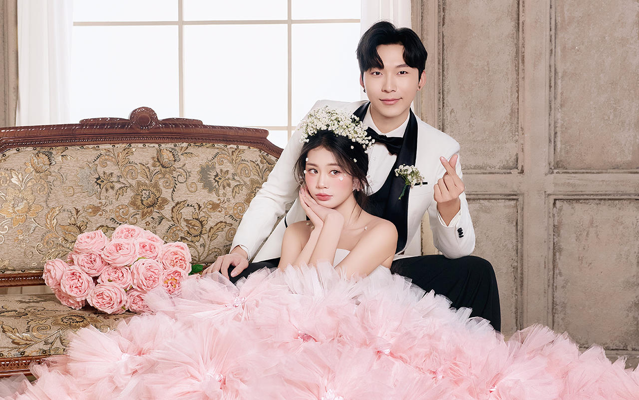 ??長沙婚紗照｜這套粉色花海婚紗我直接原地封神