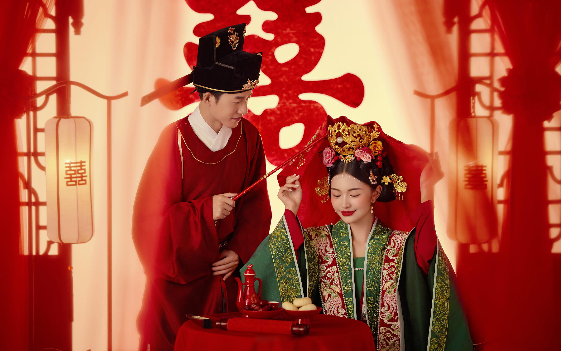父母眼中的般配??中式漢服婚紗照太驚艷啦