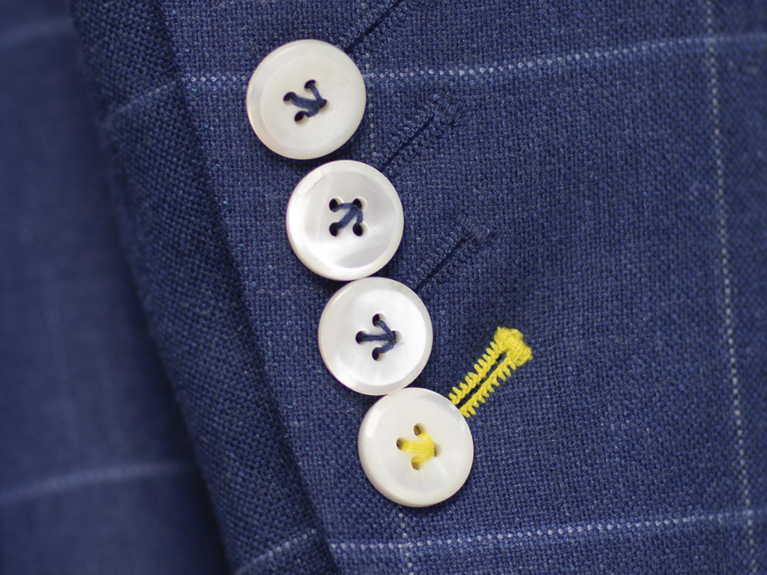 30%亚麻浅古蓝Blazer