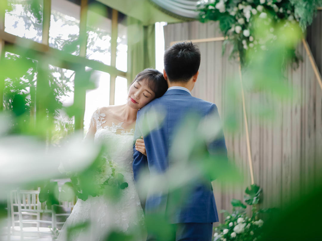 友缘花艺婚礼【阳光房白绿色婚礼】