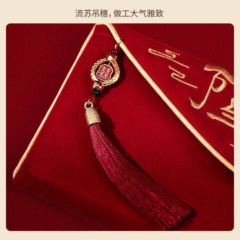 駱易家改口紅包萬里挑一結婚專用婚禮高檔父母敬茶萬元利是封袋