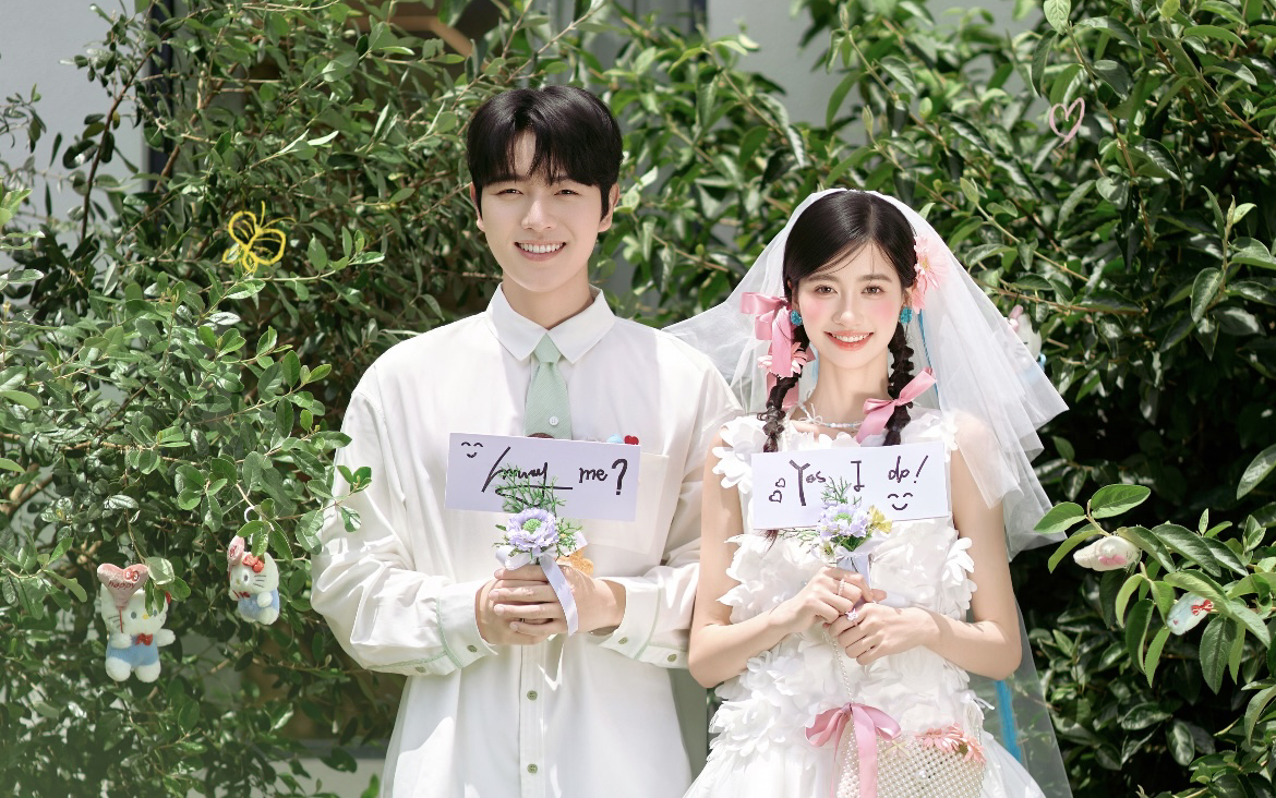 超甜的小清新婚紗照