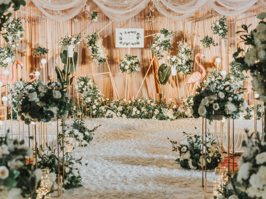 【烈焰鸟】香槟色小清新婚礼