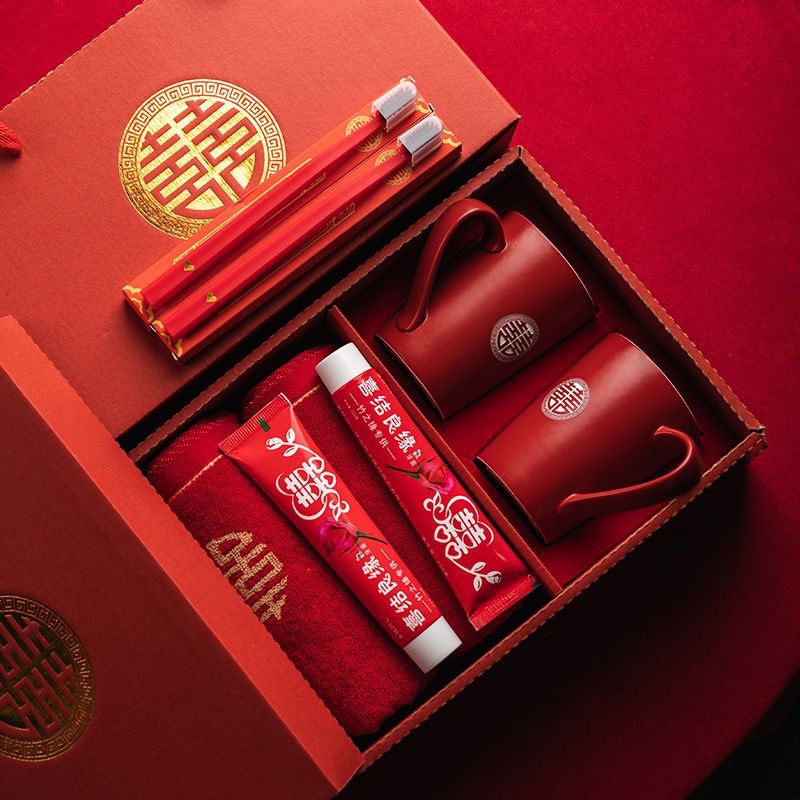 嫁妆套装宫廷红 结婚用品陪嫁套装婚礼嫁妆新娘陪嫁