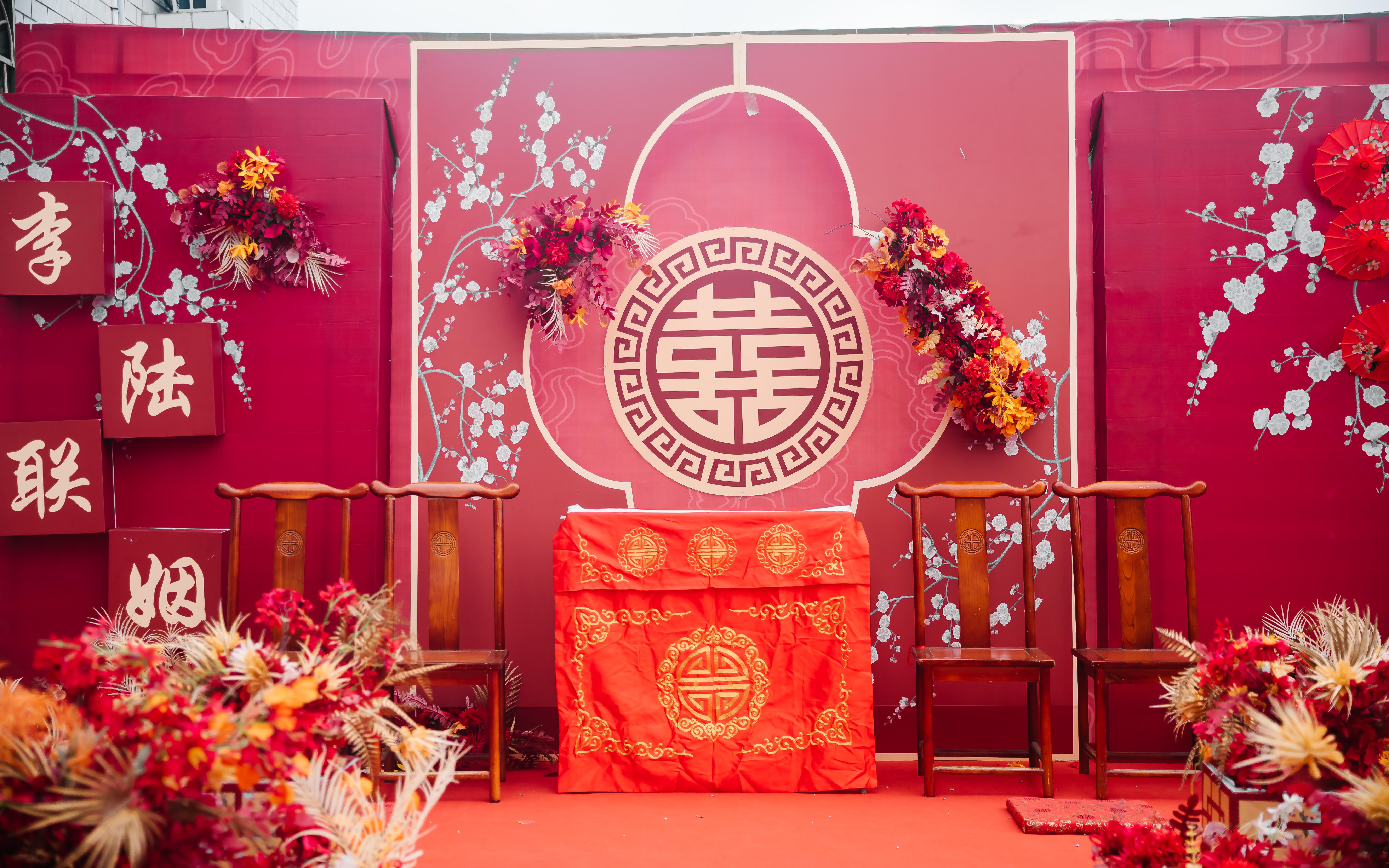 4999套餐，不含四大，农村户外中西式婚礼